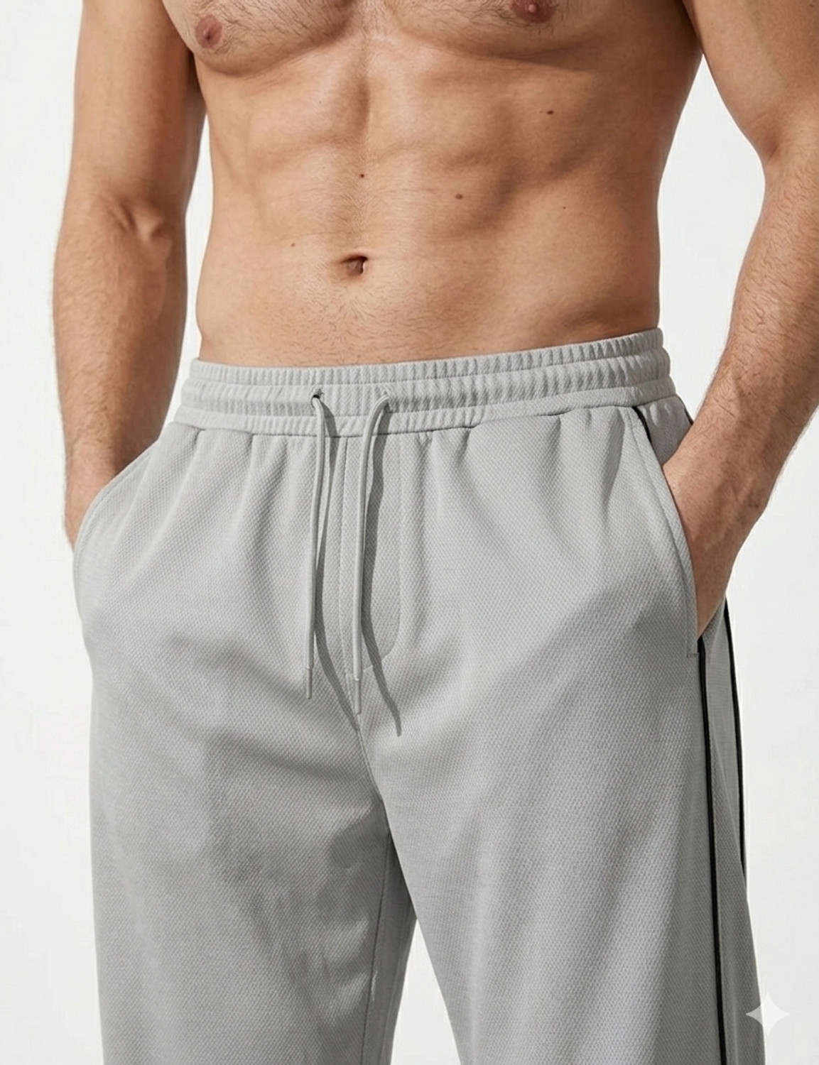 Image of Blacktail Striped Men Multicolor Track Pants