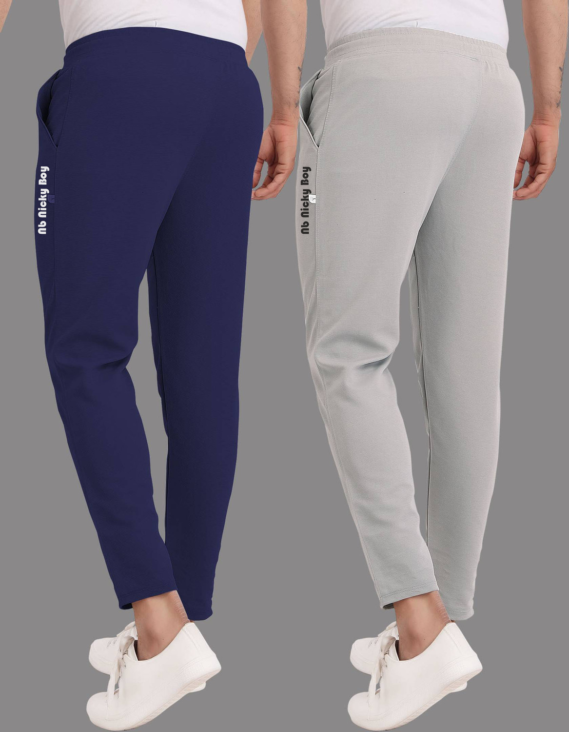 Image of NB NICKY BOY Solid Men Multicolor Track Pants