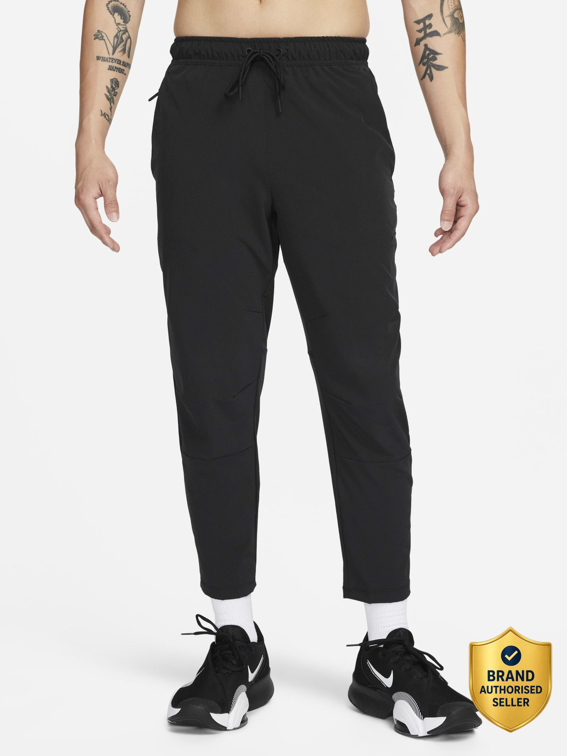 NIKE Solid Men Black Track Pants