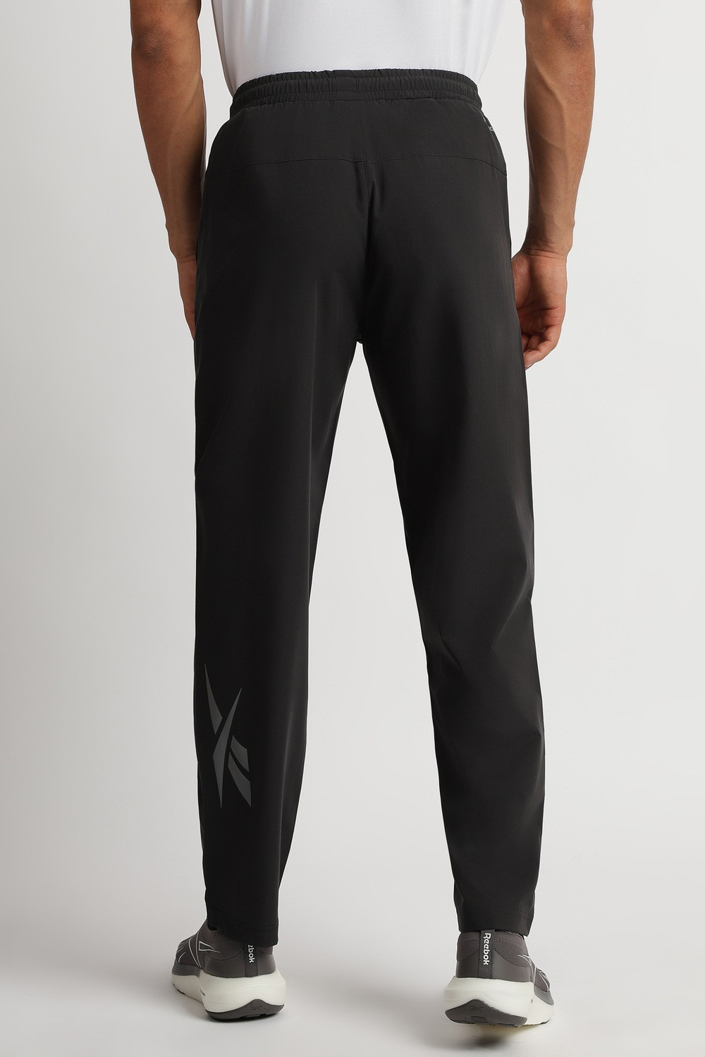 Image of REEBOK Printed Men Black Track Pants