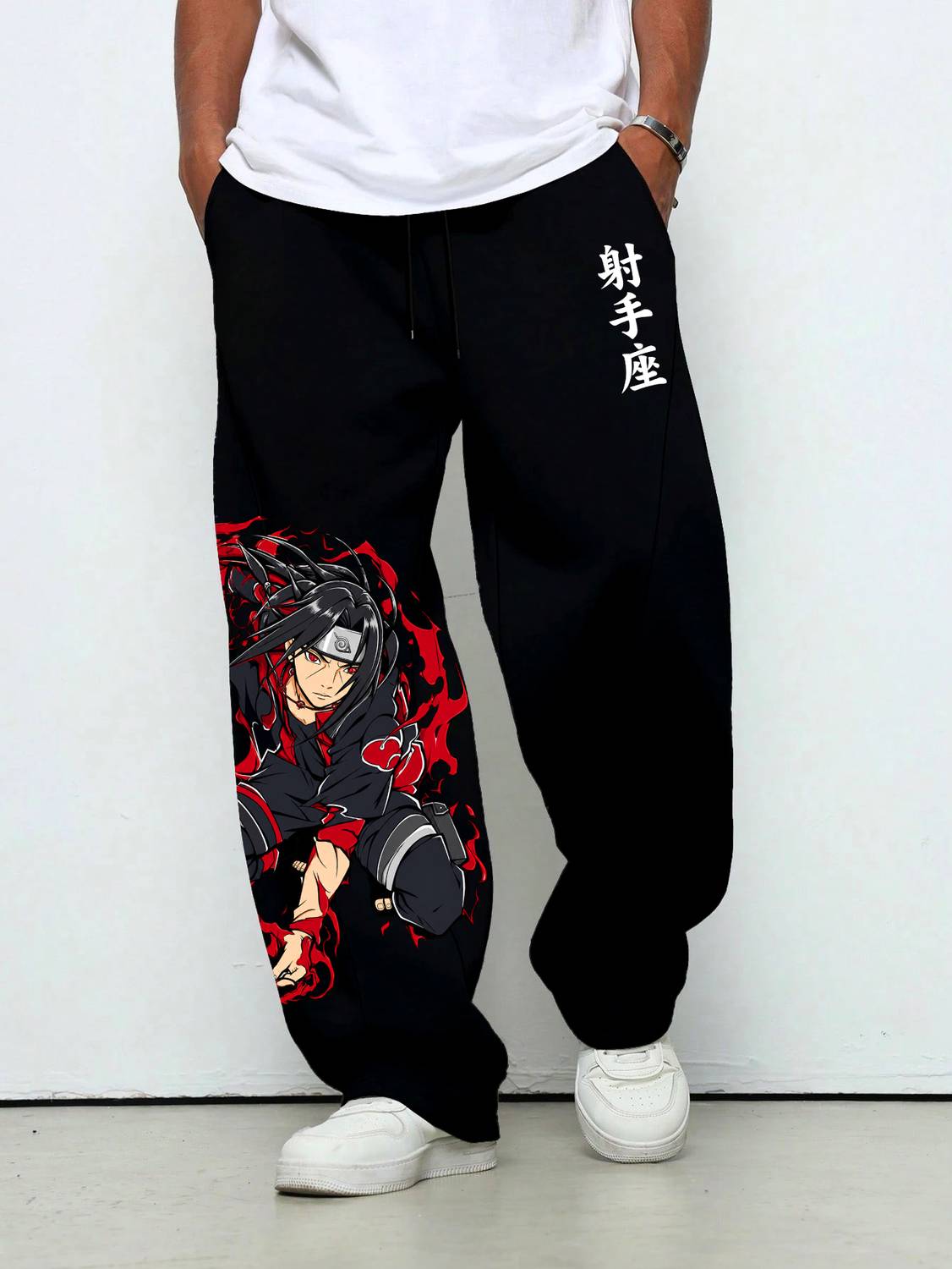 DRESSING HUB Printed Men Black Track Pants - Image 4