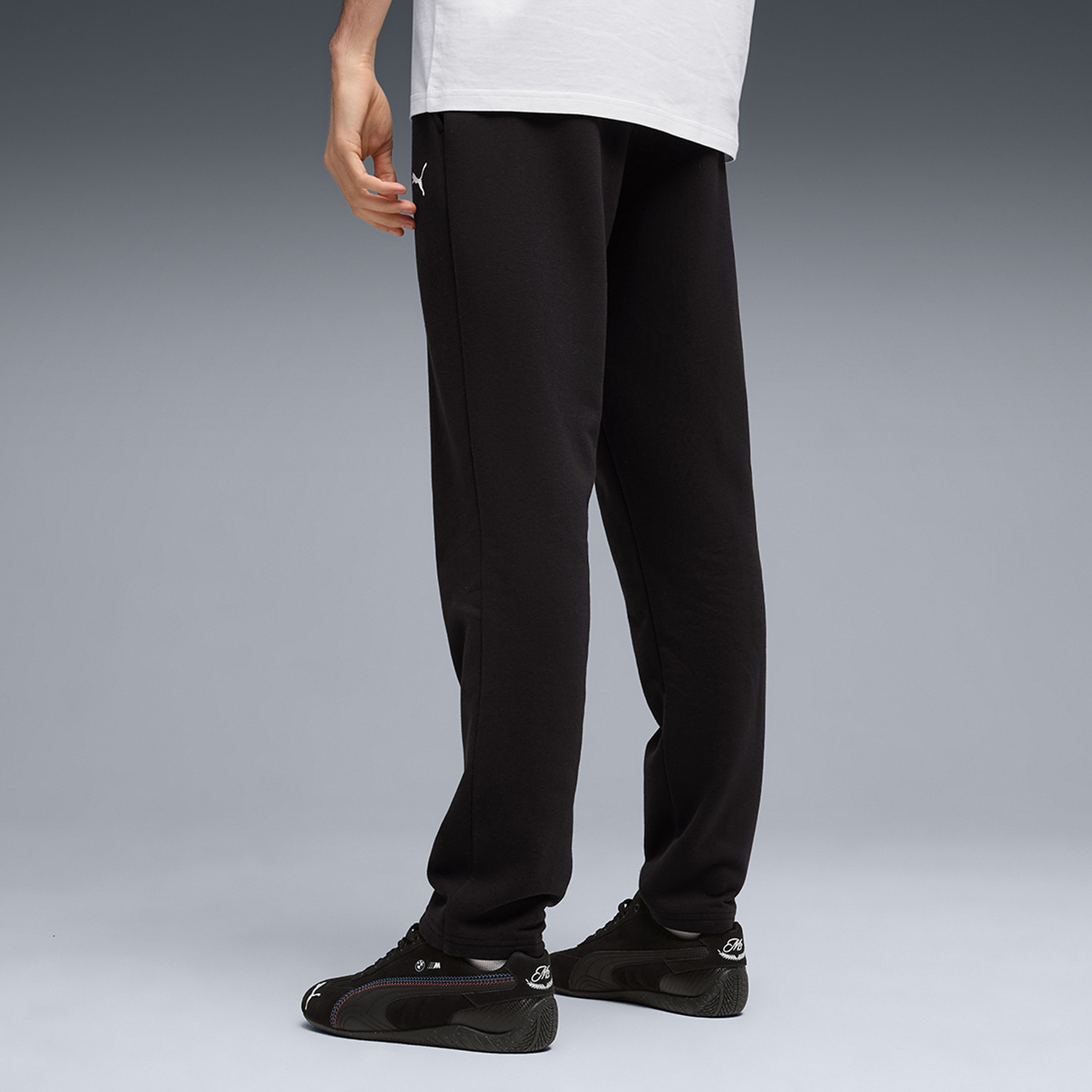 Image of PUMA Solid Men Black Track Pants