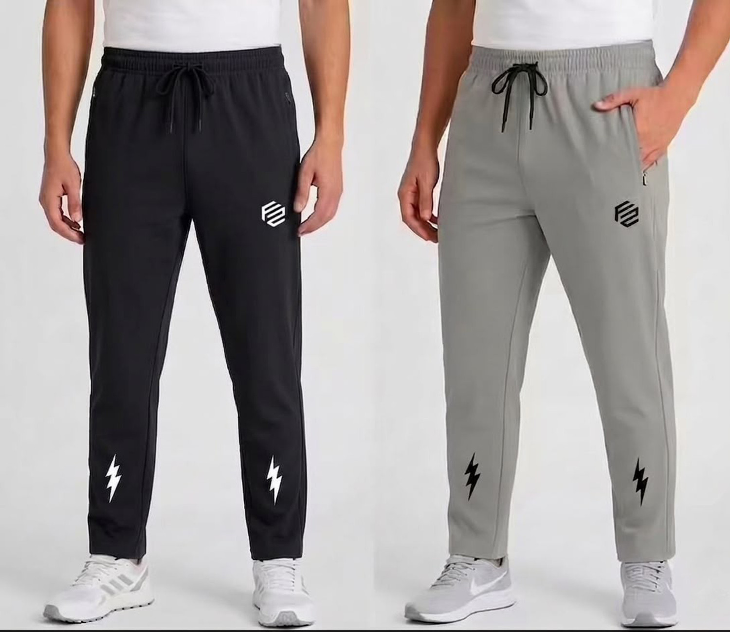 Image of FLYZEN Printed Men Multicolor Track Pants
