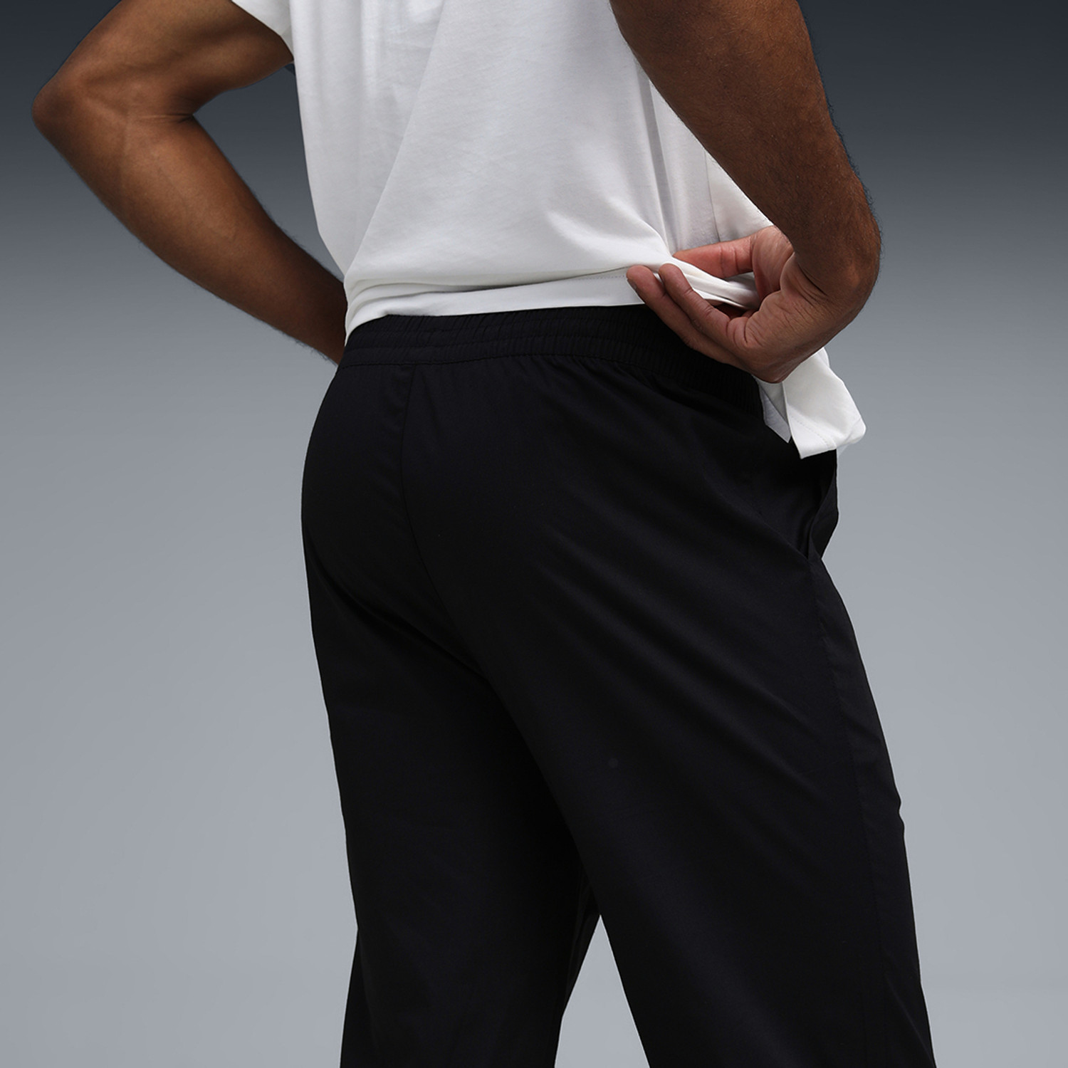 Image of PUMA Solid Men Black Track Pants