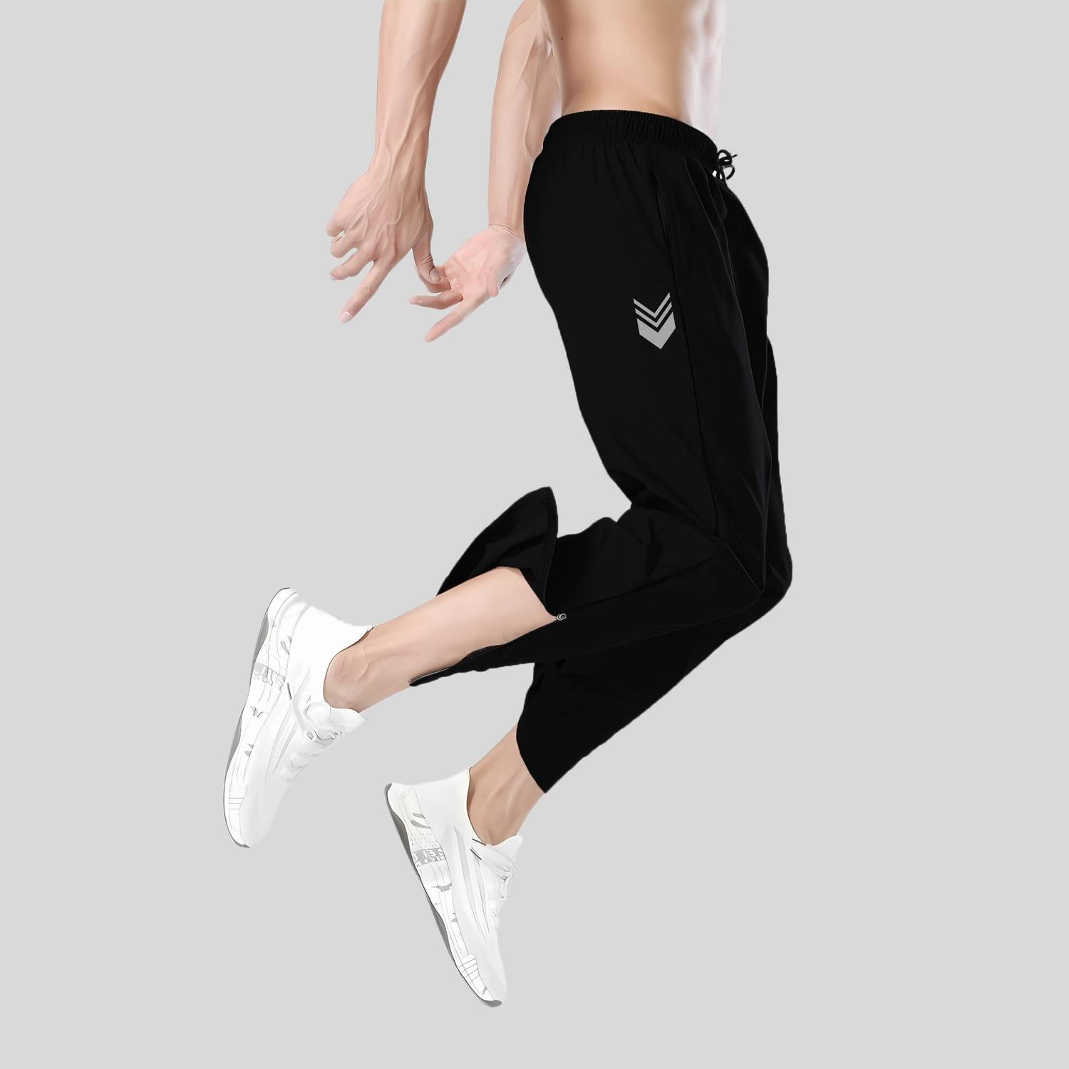 zenfit Solid Men Black Track Pants - Buy zenfit Solid Men Black