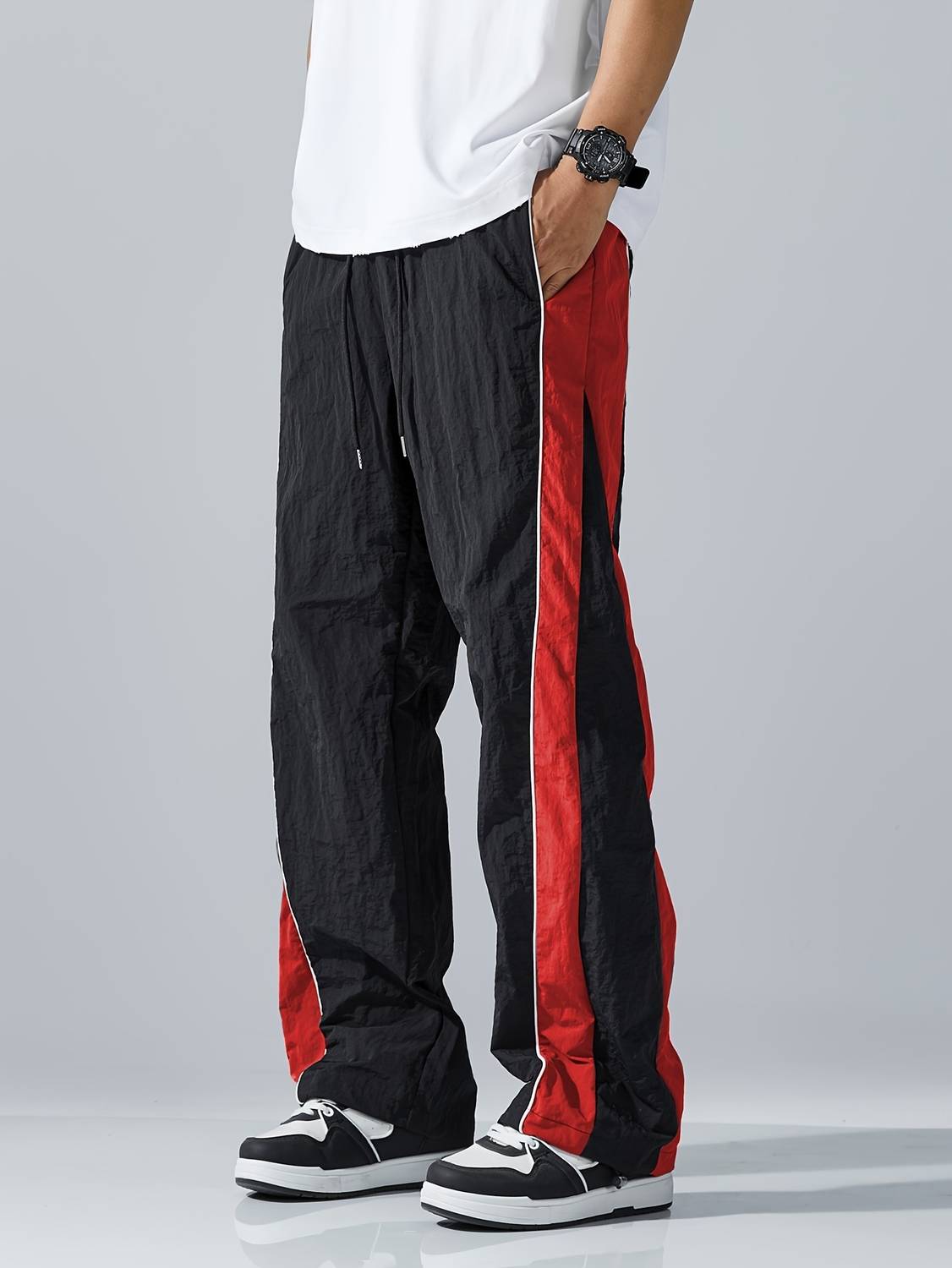loomzy Striped Red Track Pants - Image 3