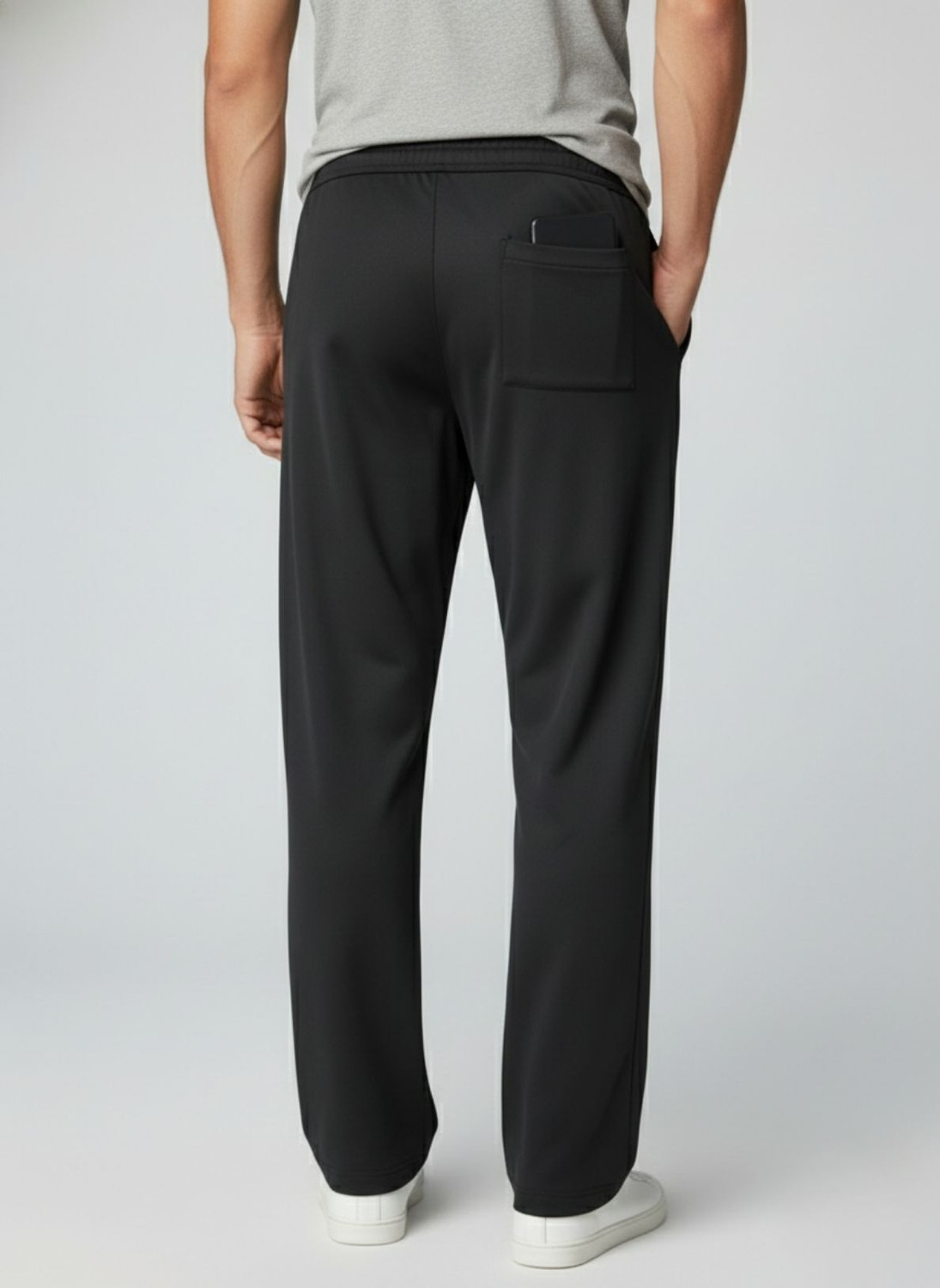 Image of INDICLUB Loose Fit Men Black Trousers