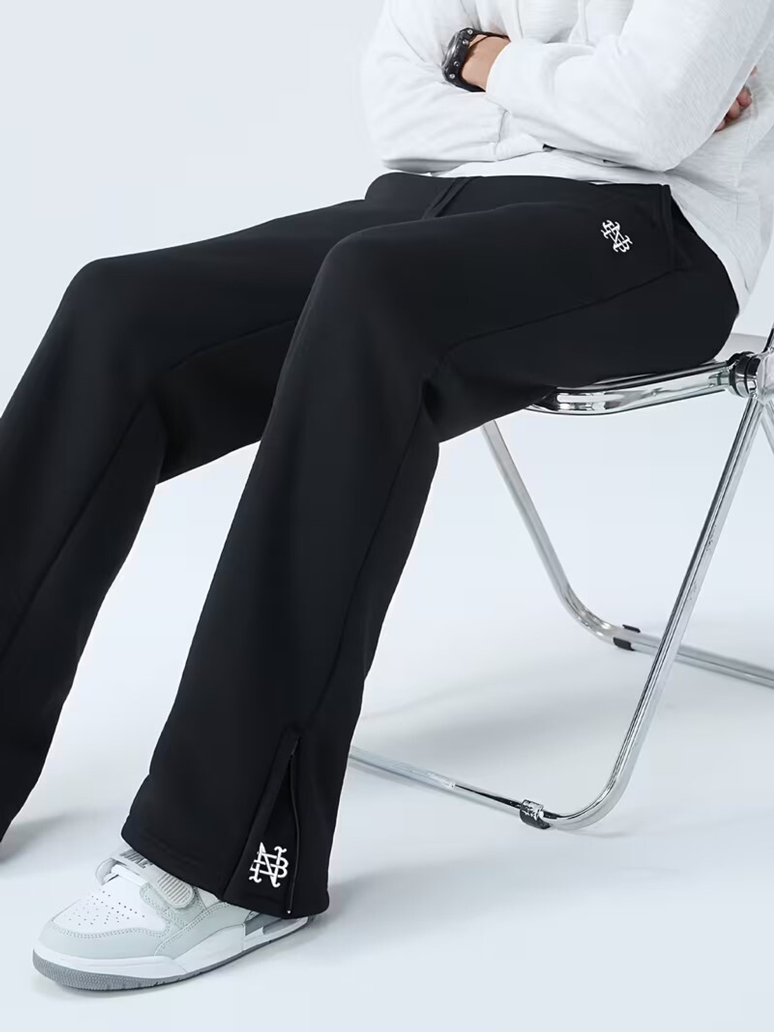 Image of METRONAUT Printed Men Black Track Pants