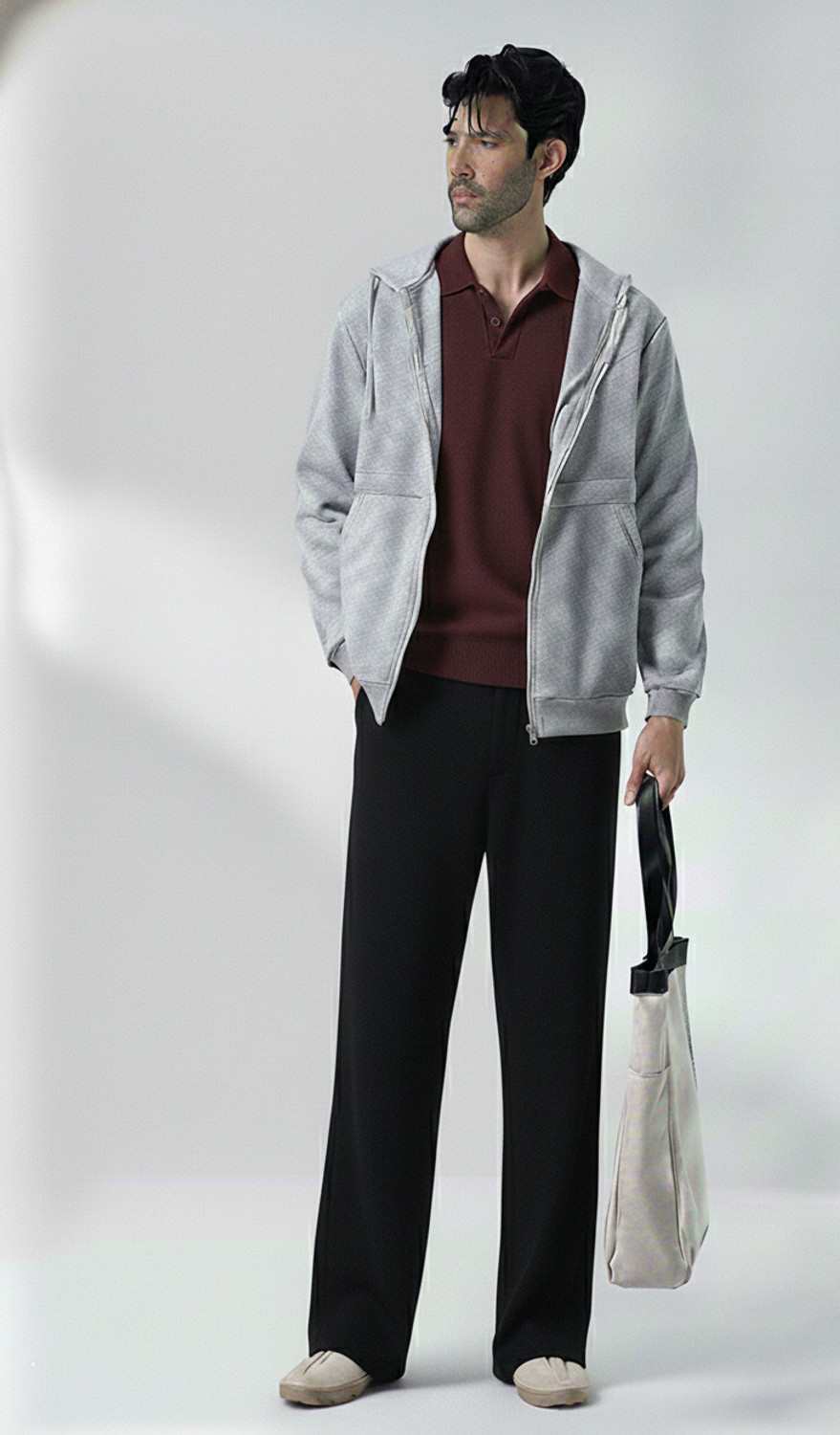 Image of Dockstreet Loose Fit Men Multicolor Trousers
