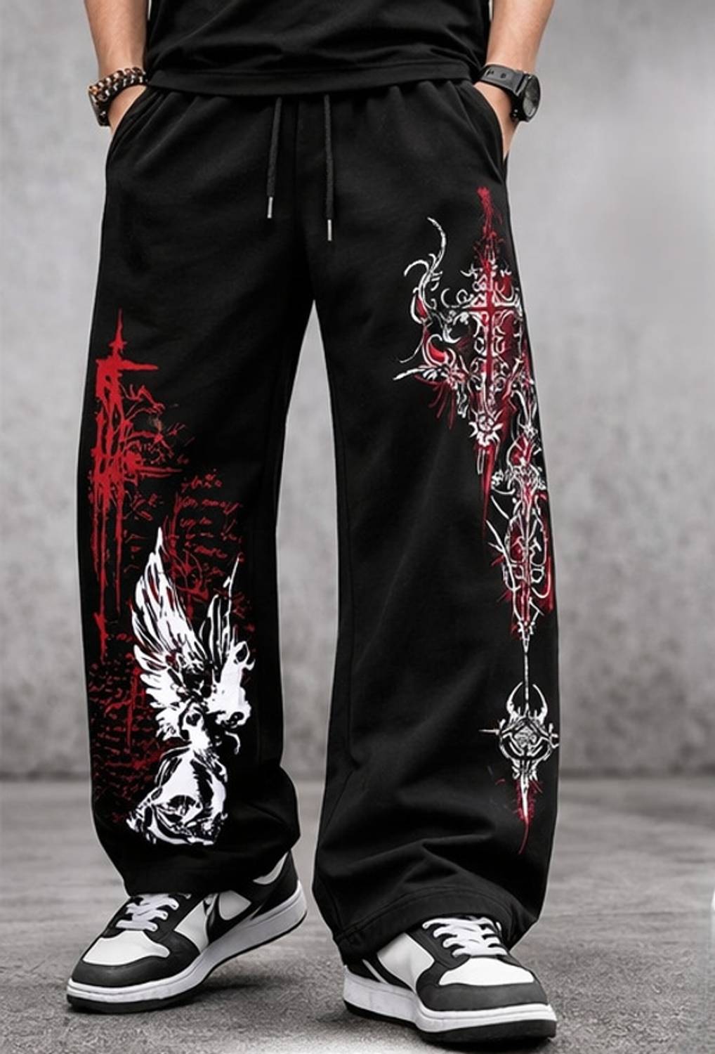 ZEN1FASHION Men Black Track Pants - Image 1