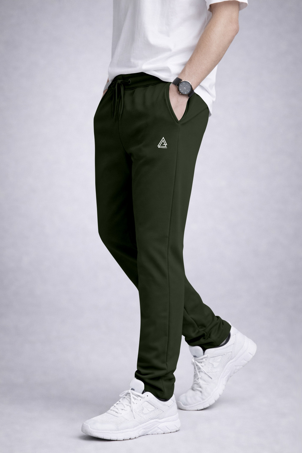 Image of FTX Solid Men Multicolor Track Pants