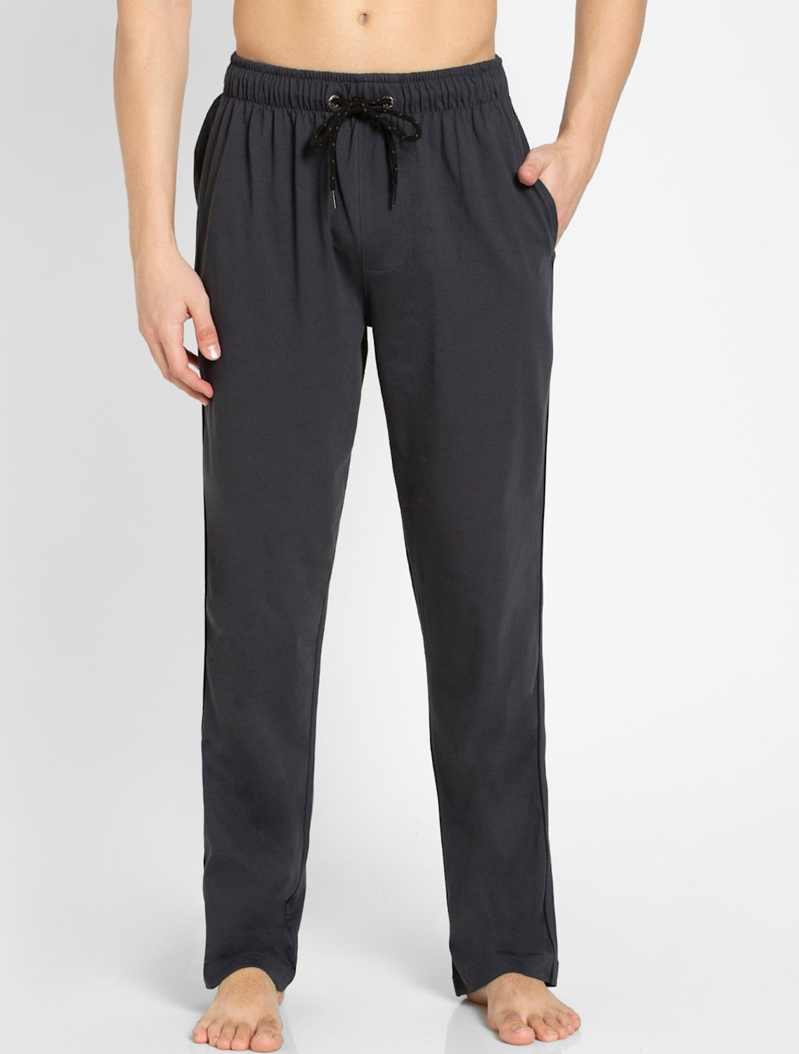 Image of JOCKEY Solid Men Grey Track Pants