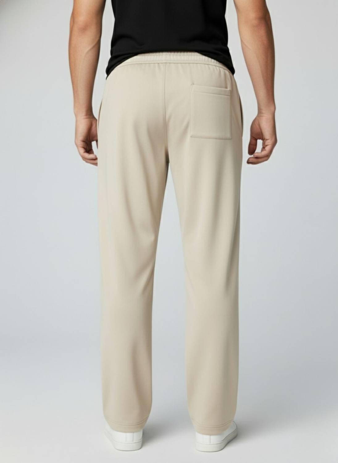 INDICLUB Loose Fit Men Beige Trousers - Image 5