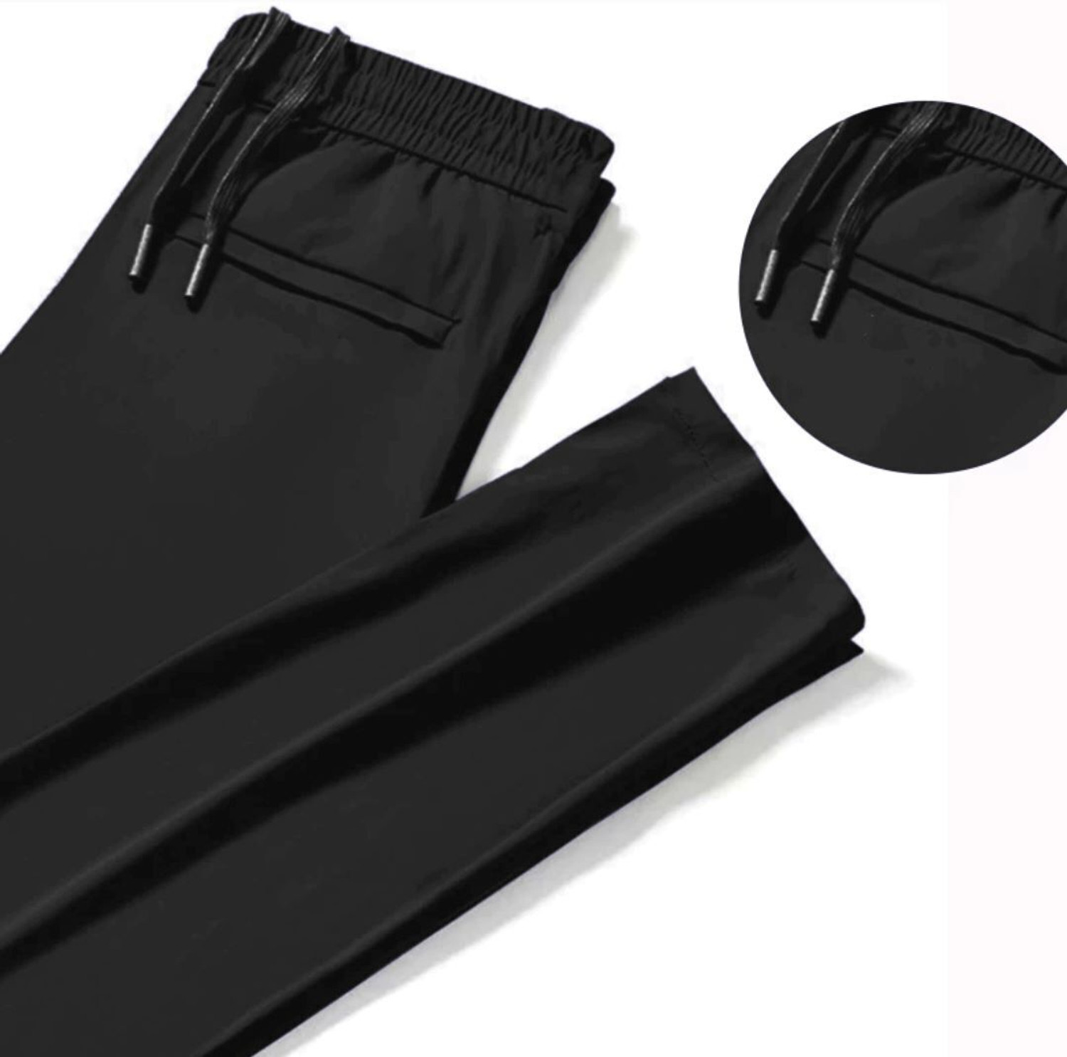 Image of Bellwit Solid Men Black Track Pants