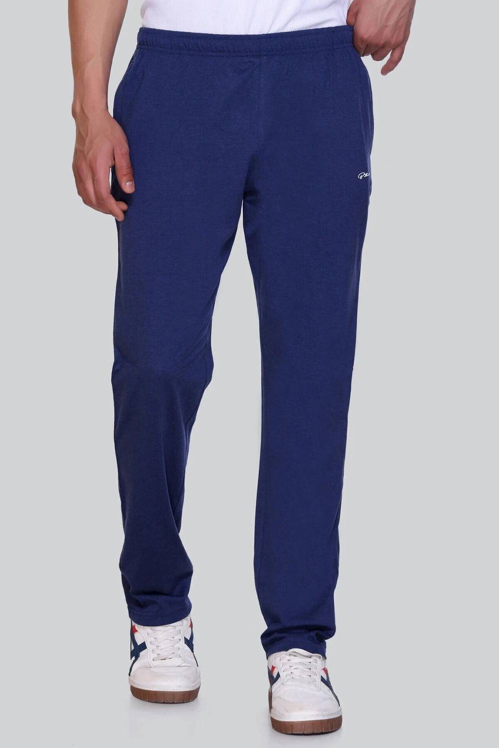 BILBURY Solid Men Light Blue Track Pants
