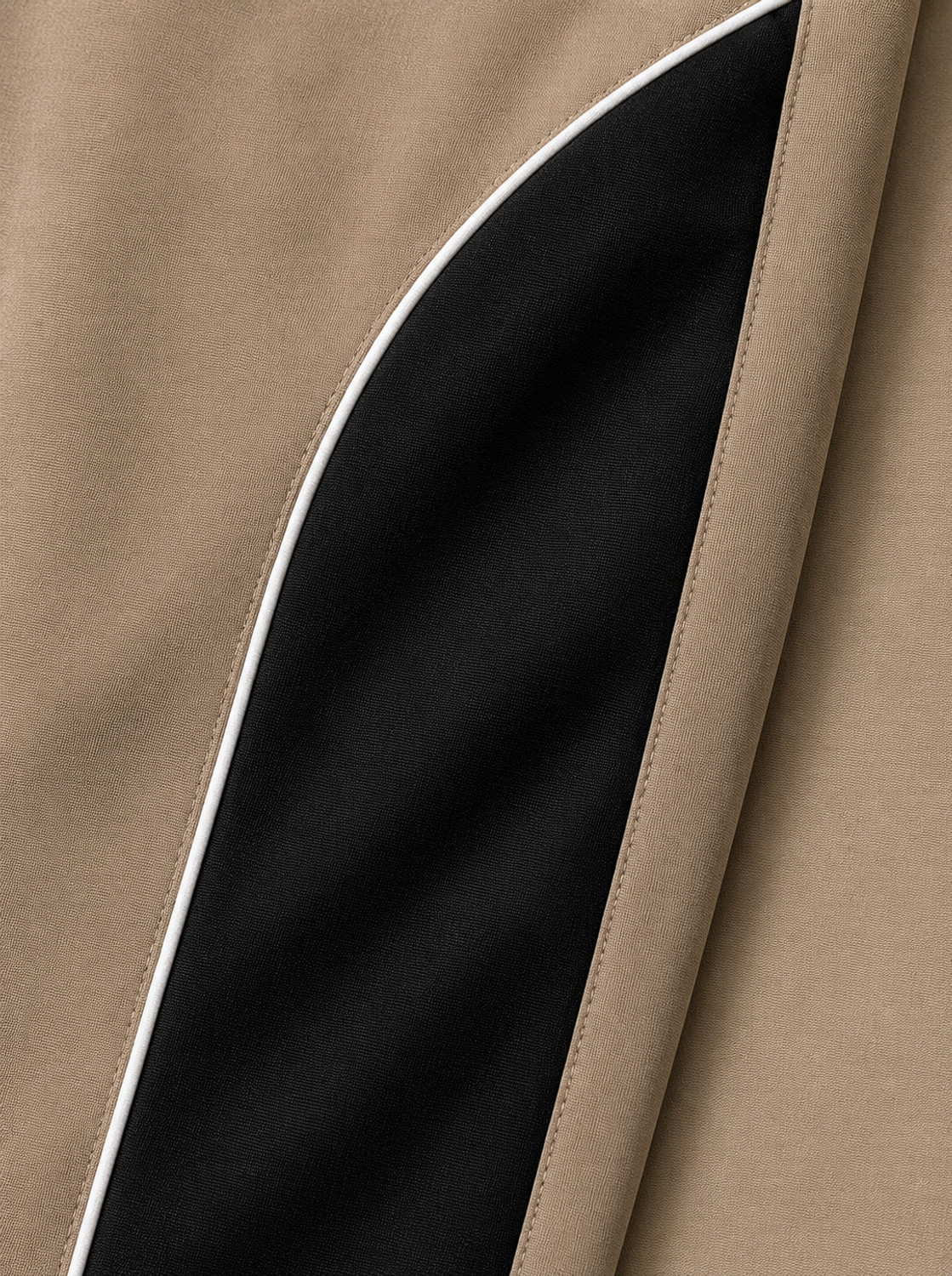 Image of DUYOURA Men Colorblock Beige Track Pants
