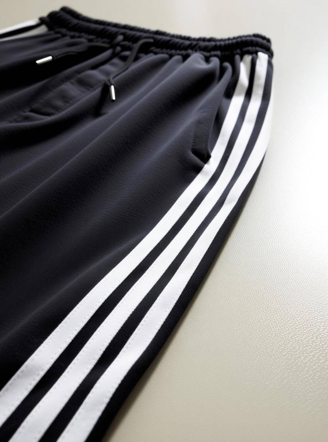 instylesports Men Black Striped Track Pants - Image 5