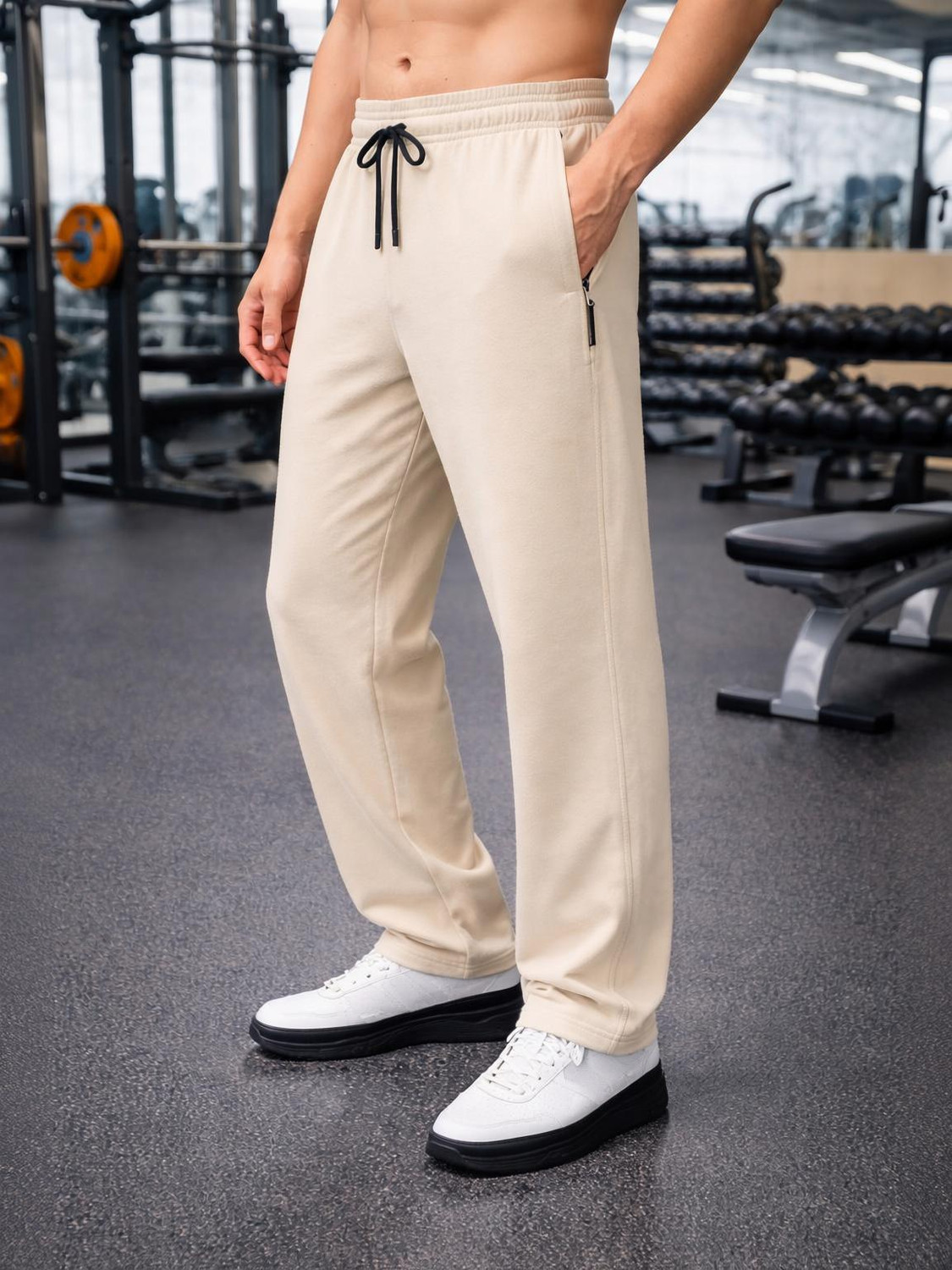 Image of me montera india elevate your style Solid Men Brown Track Pants