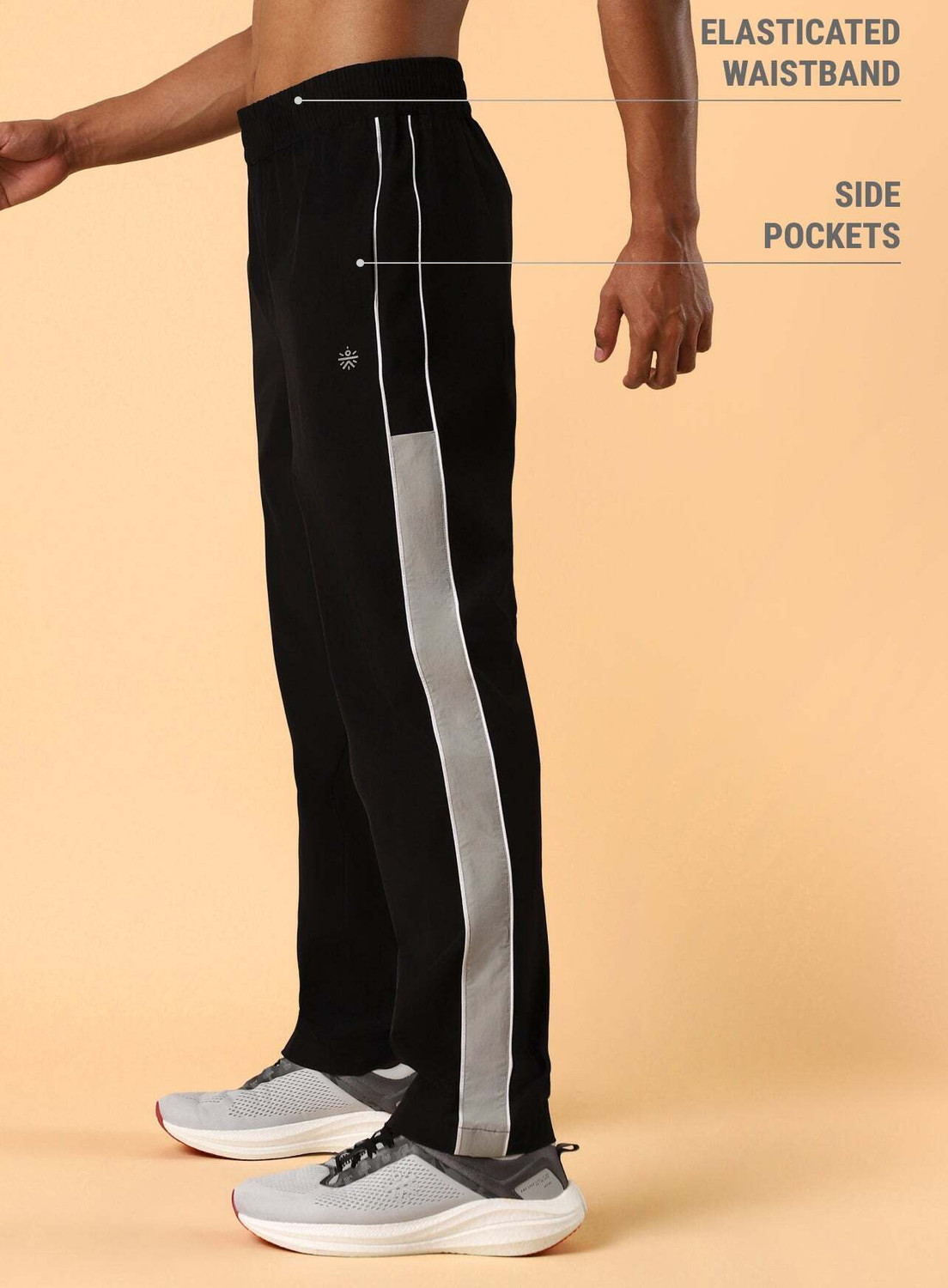 Image of Cult Striped Men Black Track Pants