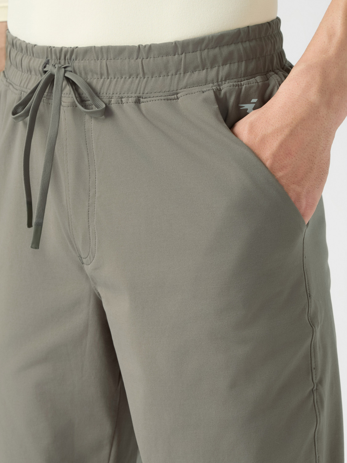 Image of TECHNOSPORT Solid Men Light Green Track Pants