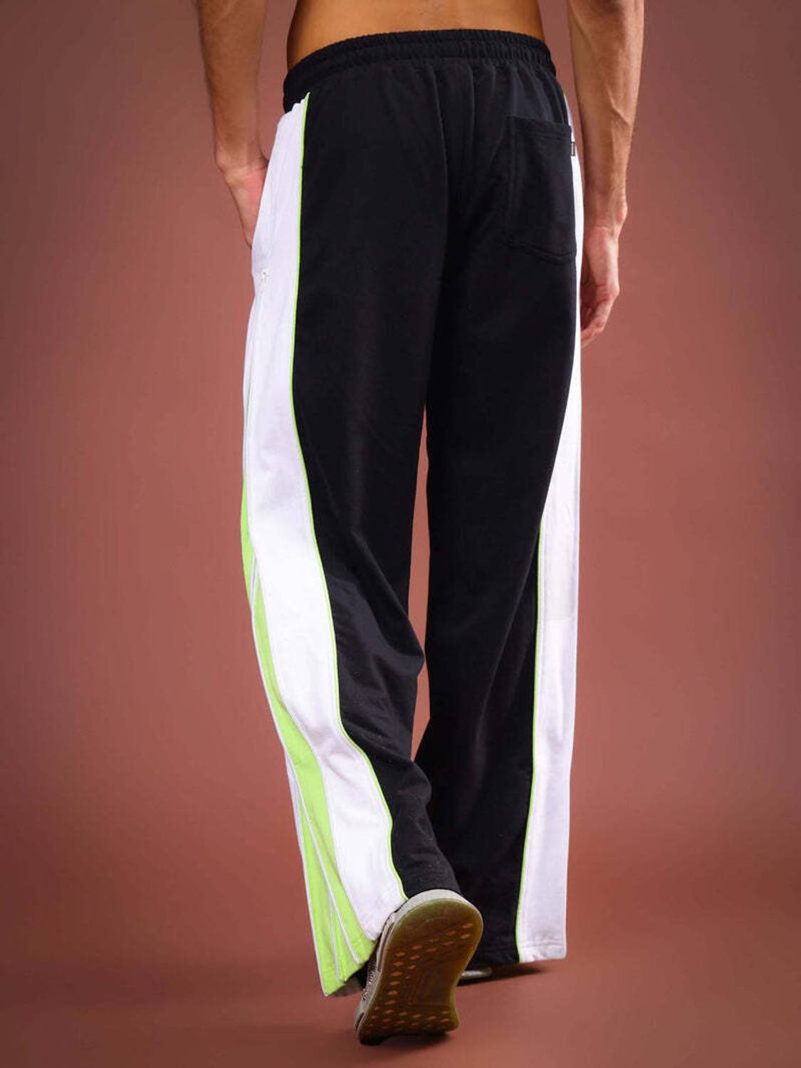Genzclassic Colorblock Black Track Pants - Image 3