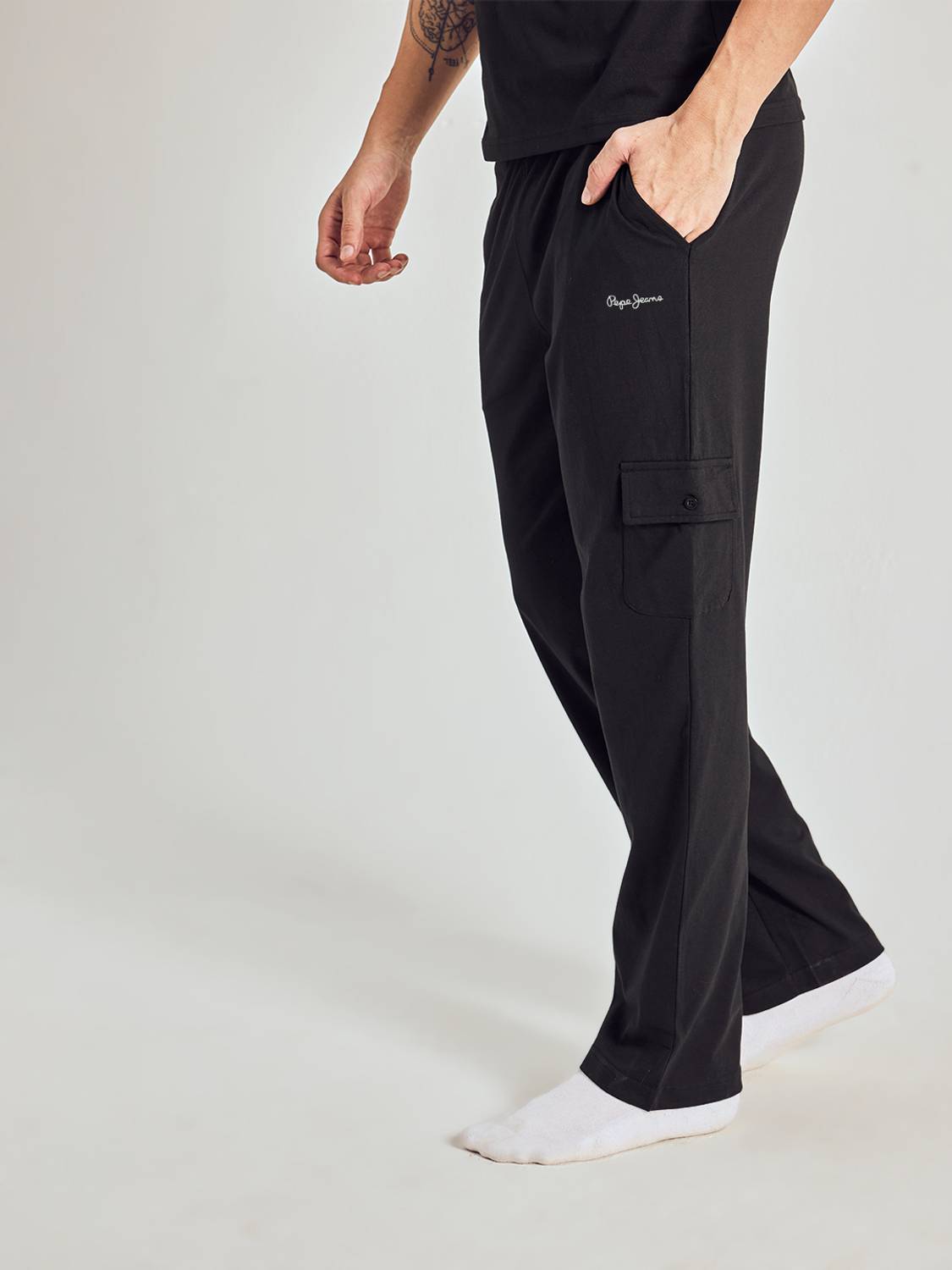 Pepe Jeans Black Track Pants - Image 2