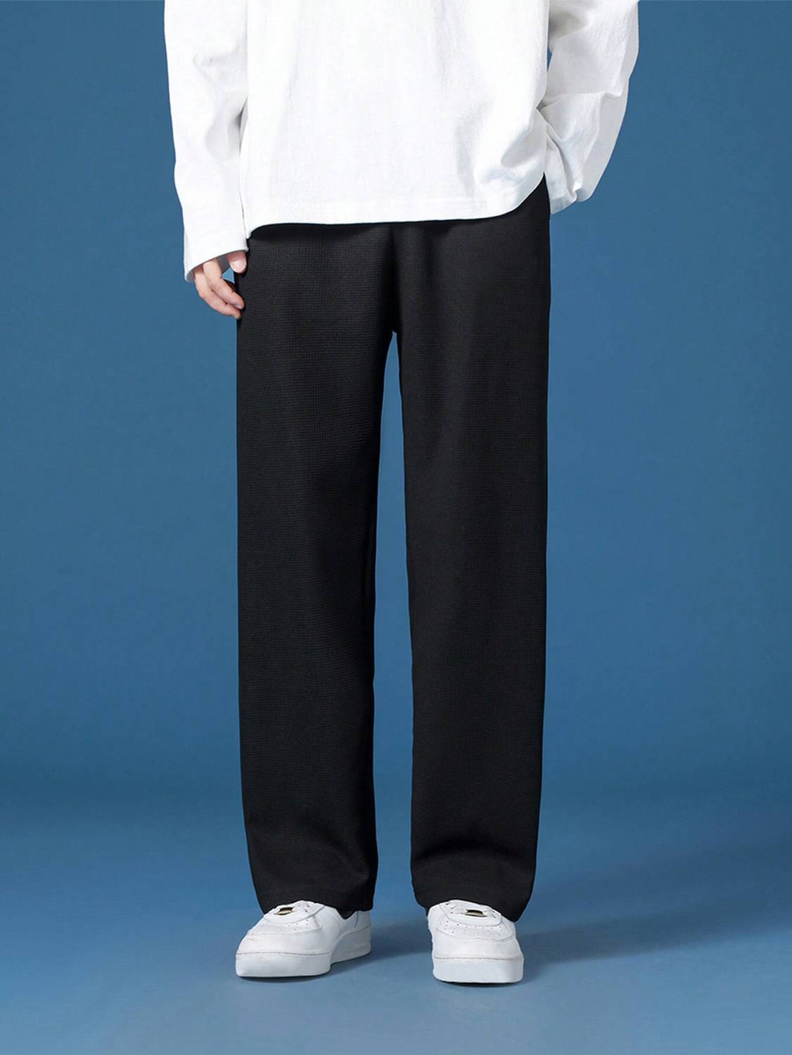 Paralians Men Black Track Pants - Image 1