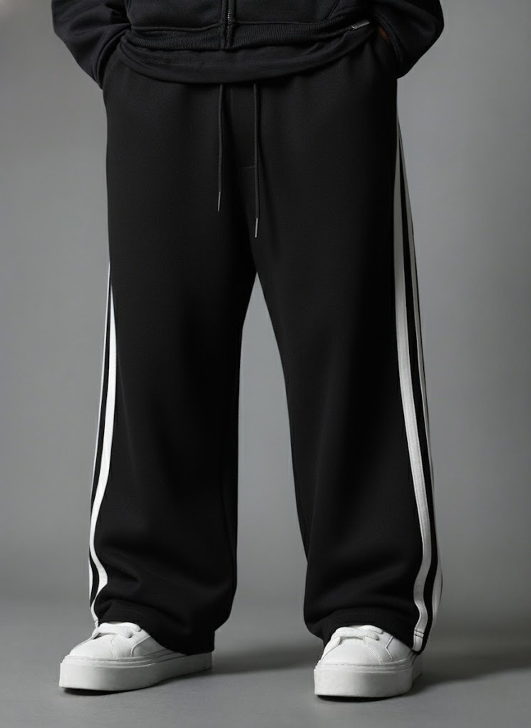 Image of Dockstreet Loose Fit Men Multicolor Trousers