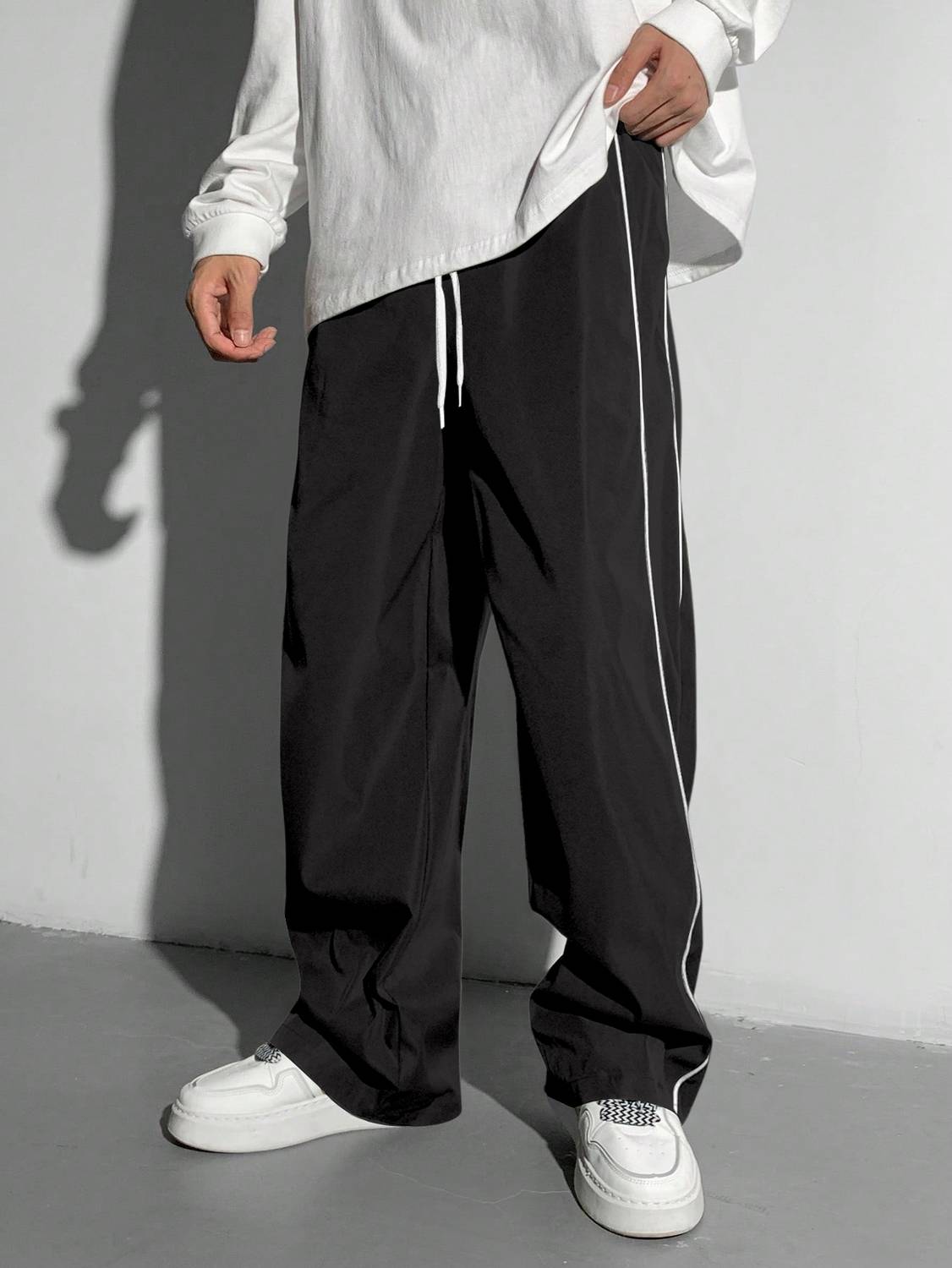 Rajovati Striped Black Track Pants - Image 3