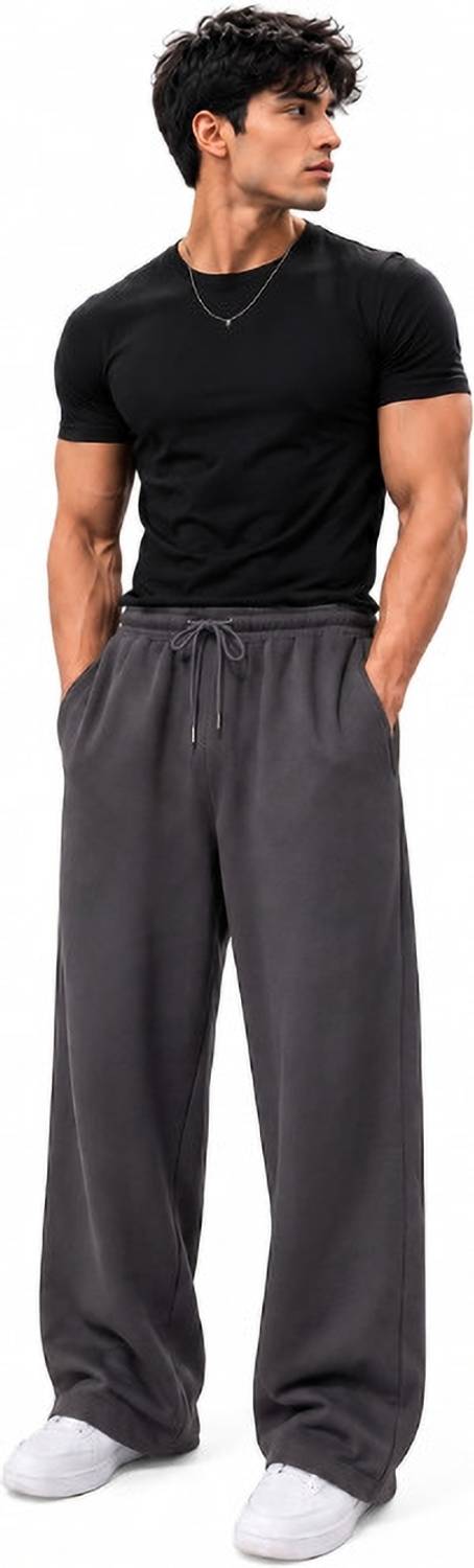 NAVII Solid Men Grey Track Pants