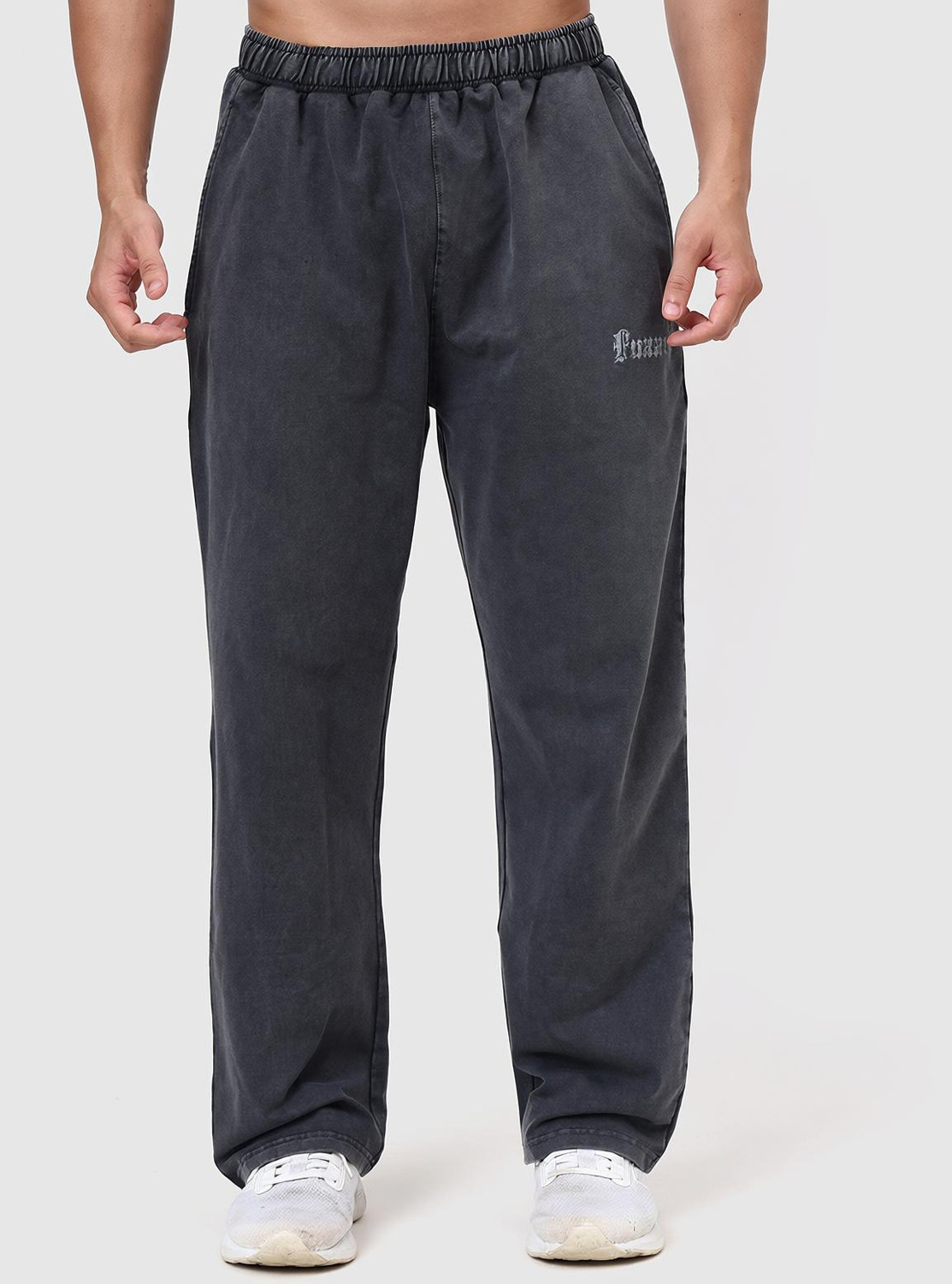 FuaarK Solid Men Grey Track Pants