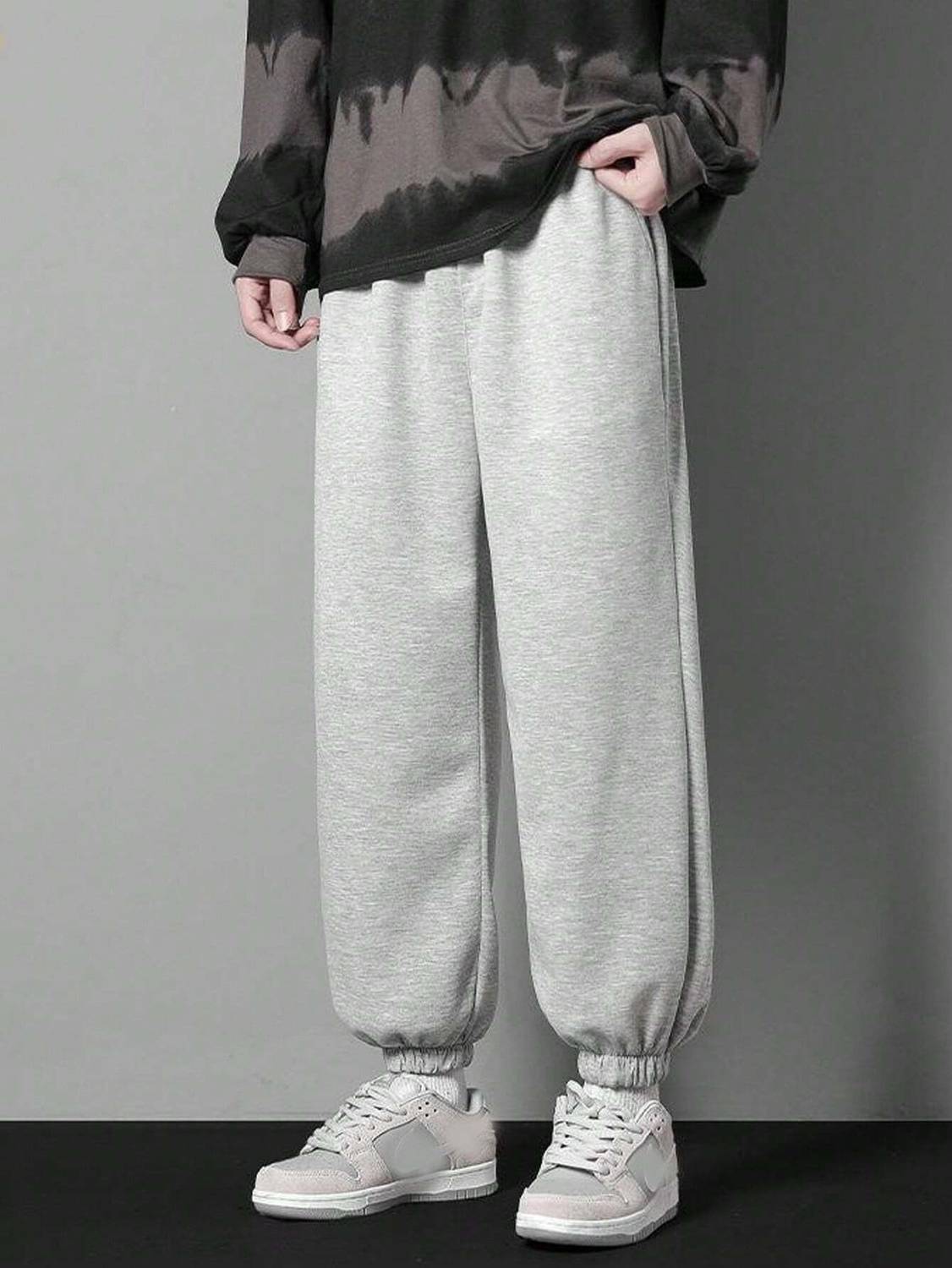 Dockstreet Solid Men Grey Track Pants