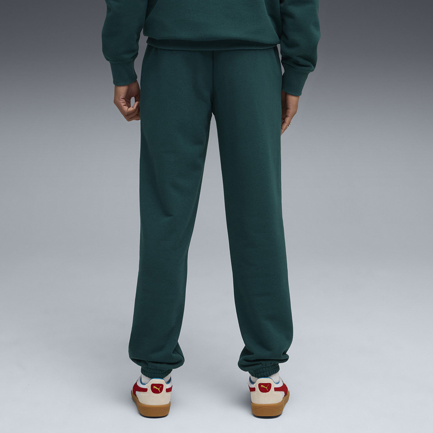 Image of PUMA Solid Men Green Track Pants