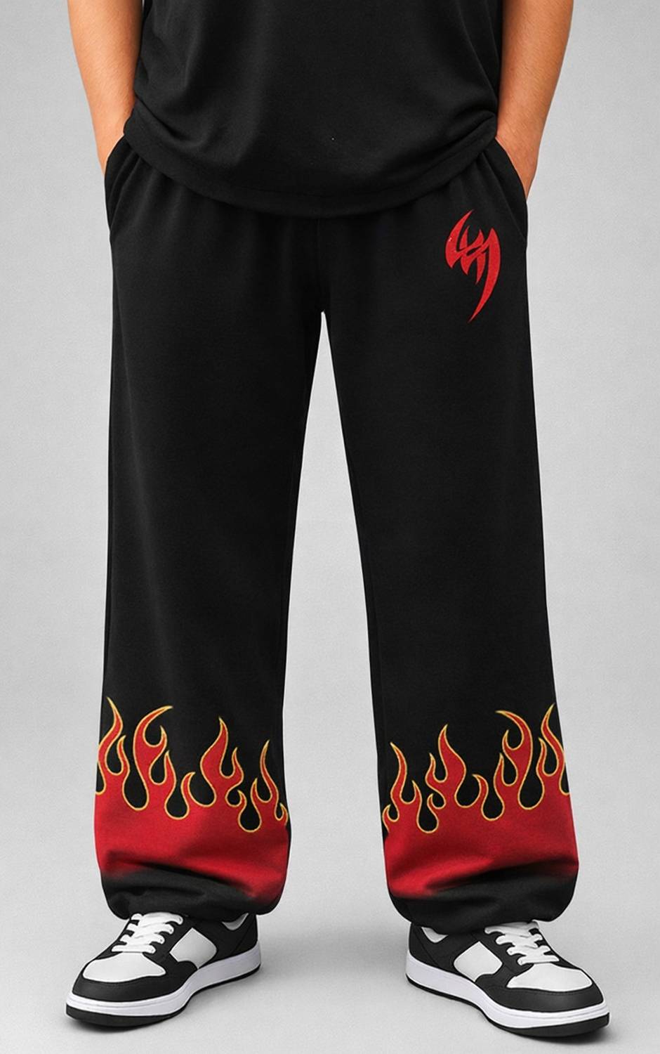 ZEN1FASHION Men Black Track Pants Pack of 2 - Image 2