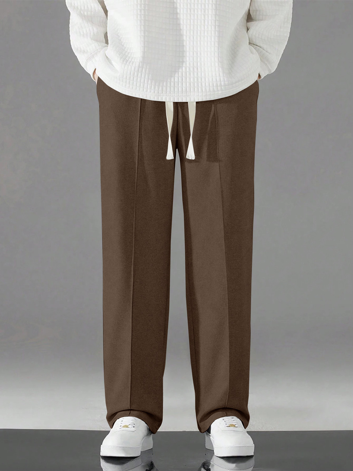 Image of KAJARU Relaxed Men Brown Trousers