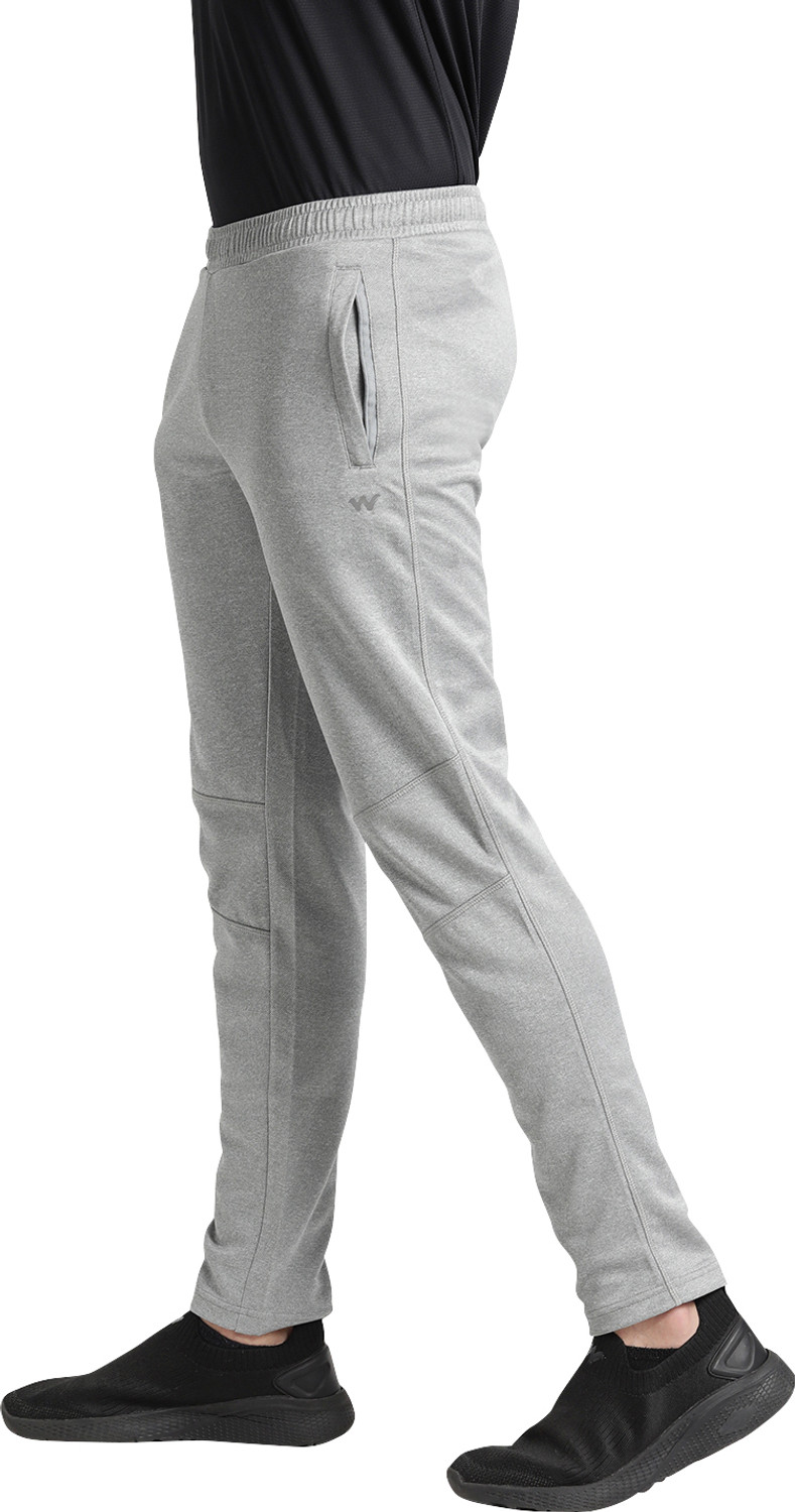 Image of Wildcraft Solid Men Grey Track Pants