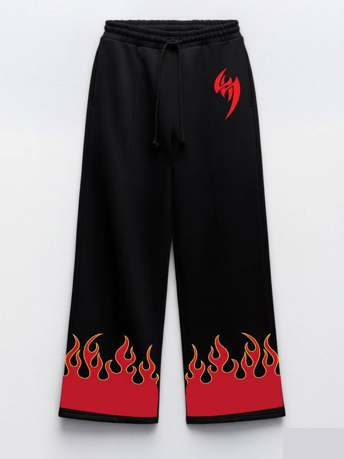 ZEN1FASHION Printed Men Black Track Pants
