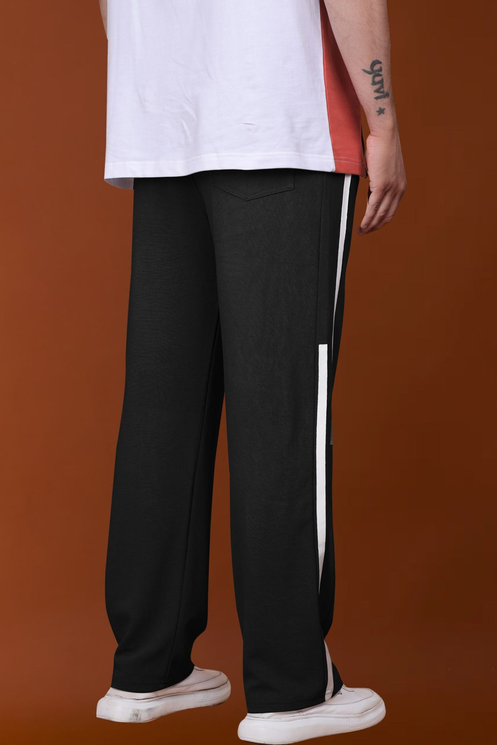 Image of Yazole Solid Men Black Track Pants