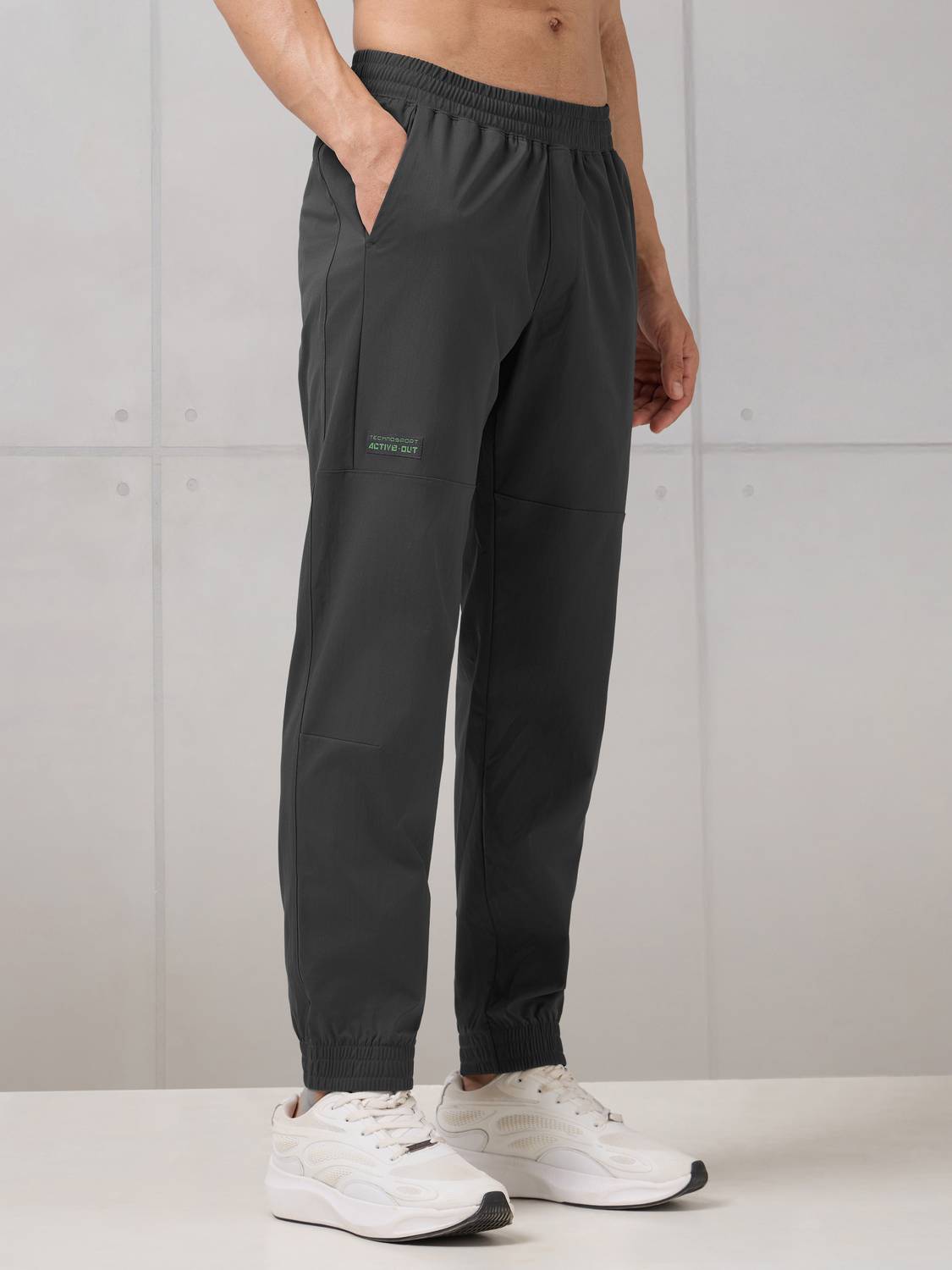 TECHNOSPORT Men Grey Track Pants - Image 3