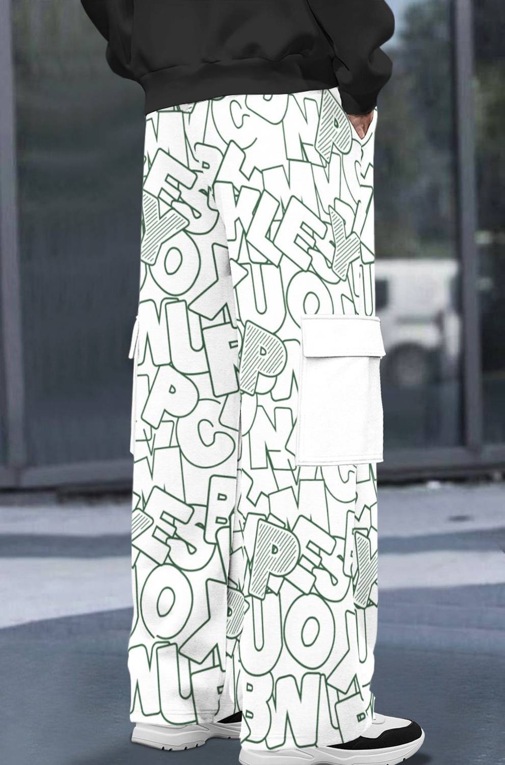 TRIPR Printed Men White Track Pants - Image 2