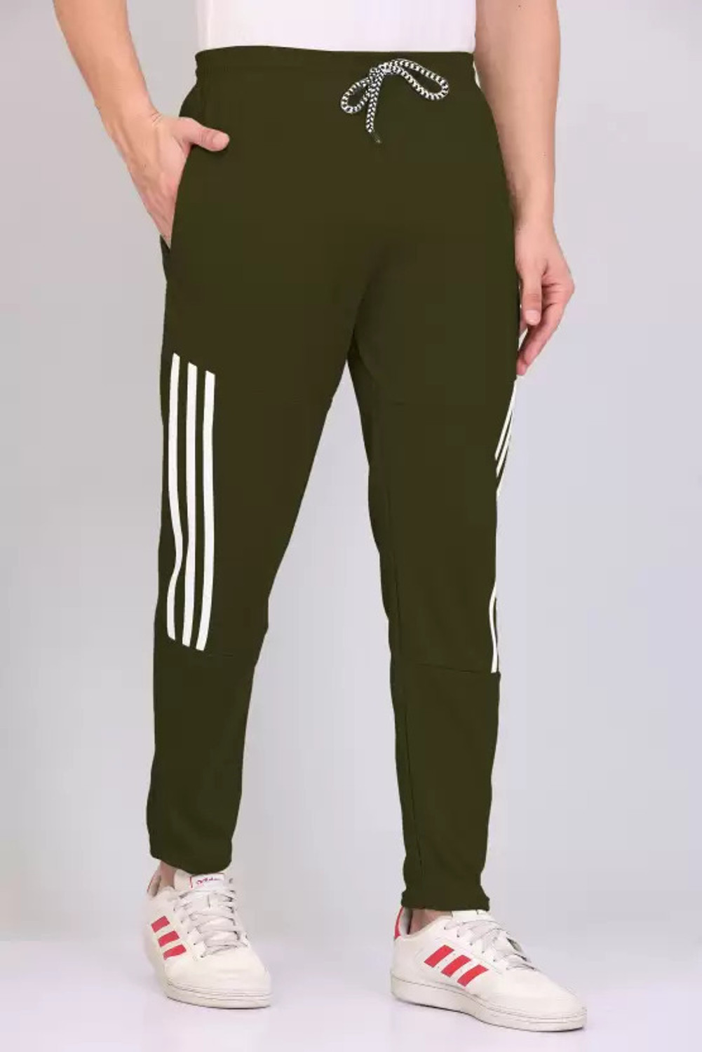 Image of GAJVU Striped Men Multicolor Track Pants