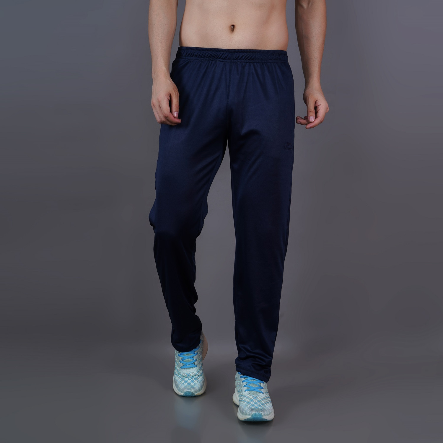 Shiv Naresh Solid Men Dark Blue Track Pants