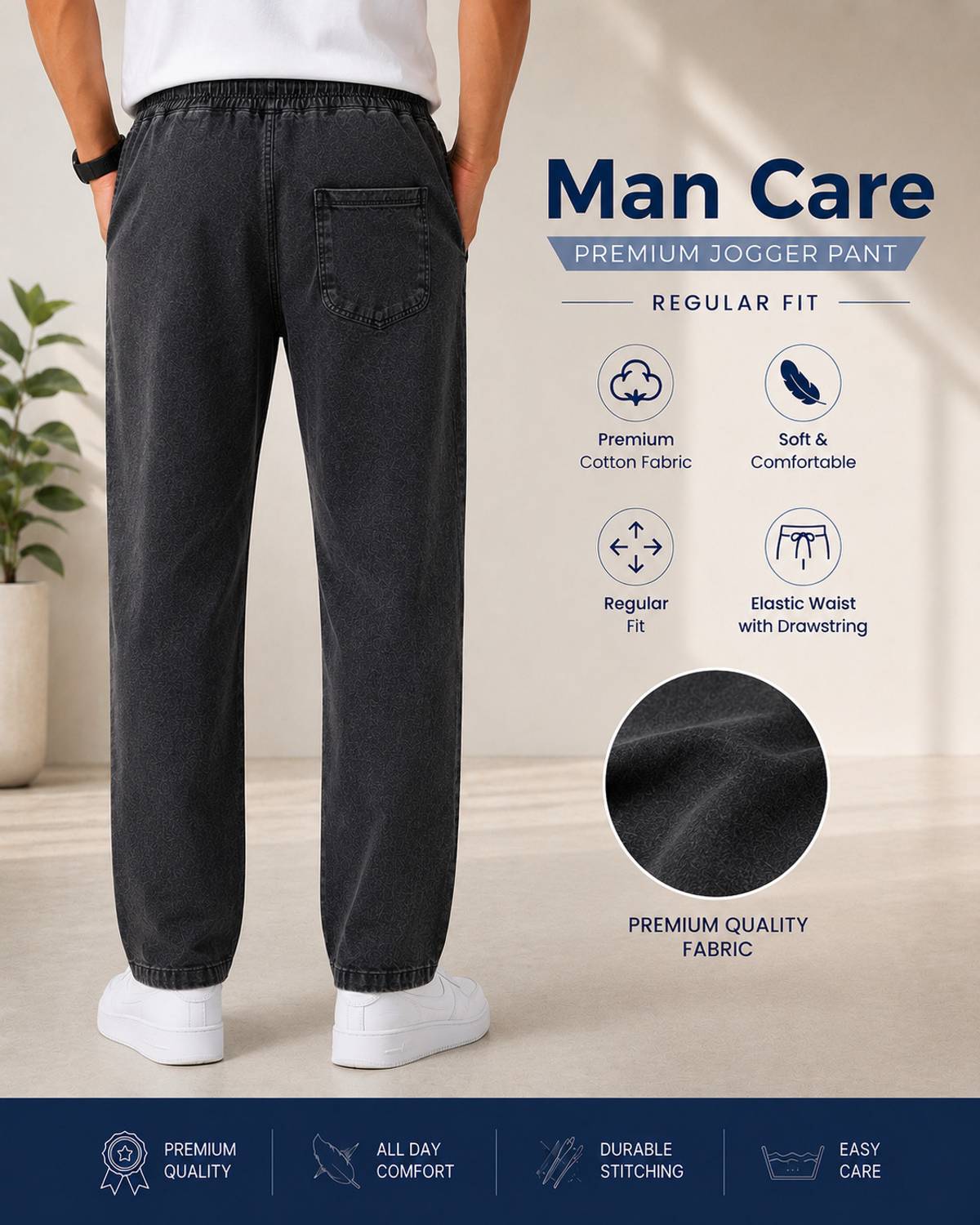 BaalgovindEnt Printed Men Black Track Pants - Image 2