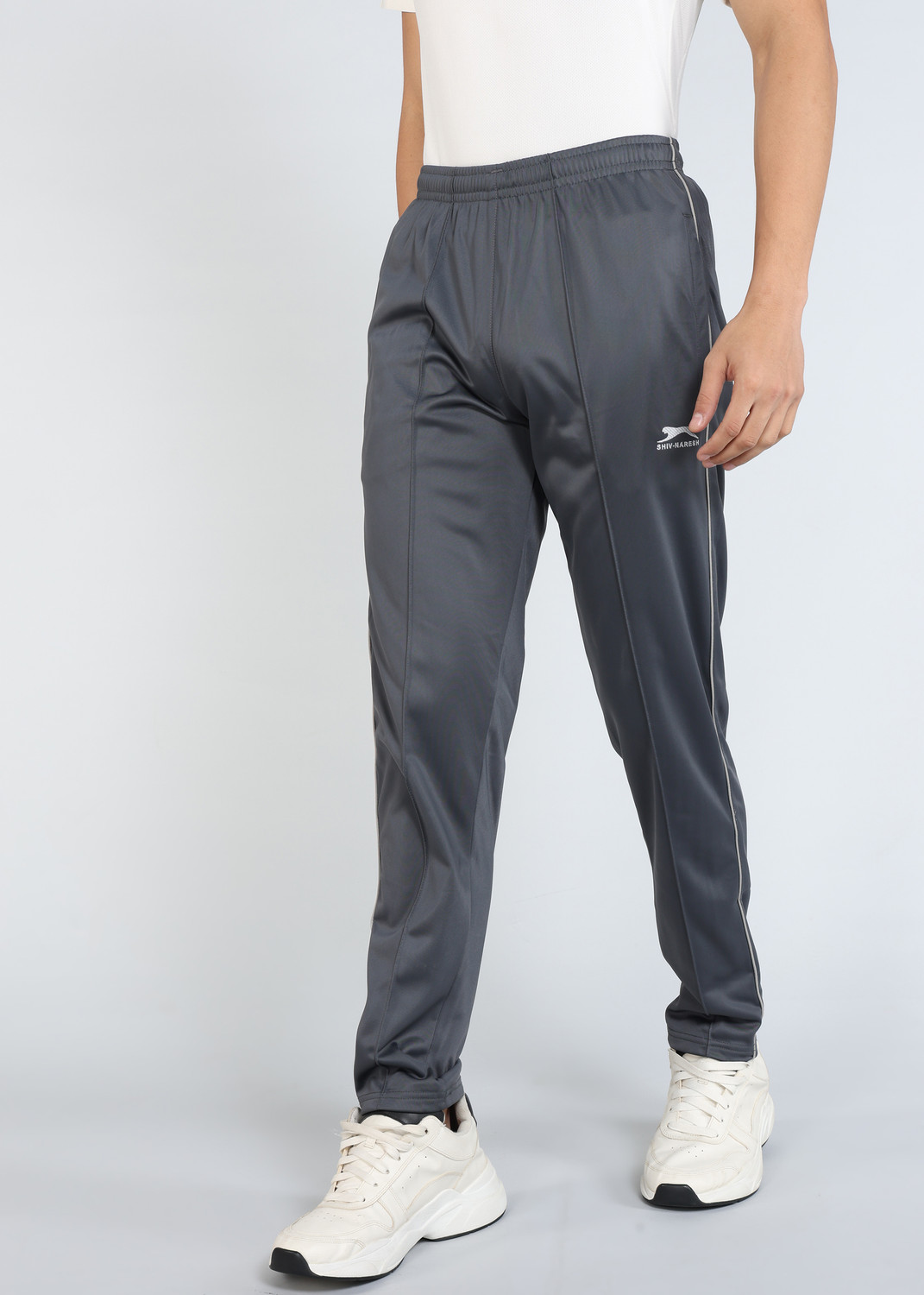 Image of Shiv Naresh Solid Men Grey Track Pants