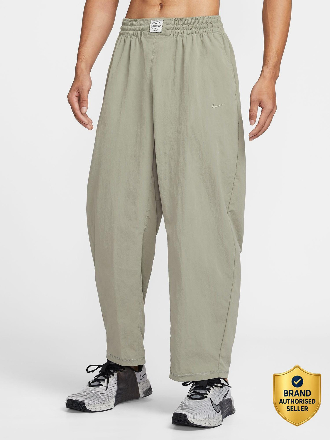 Image of NIKE Solid Men Grey Track Pants
