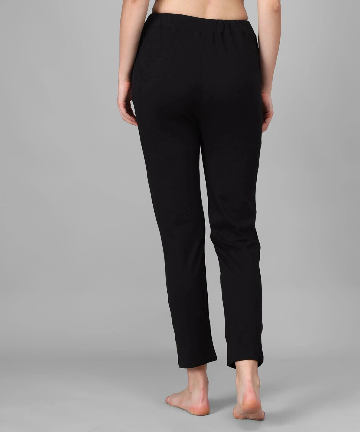 Image of SEASER Pack of 2 Women Printed Black, Pink Track Pants