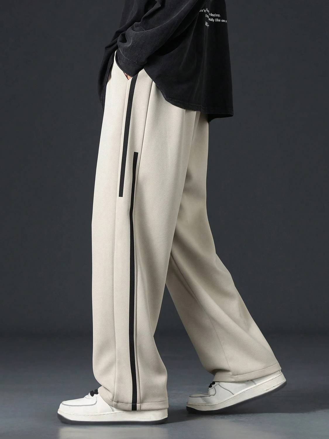 KAJARU Relaxed Men Beige Trousers - Image 4