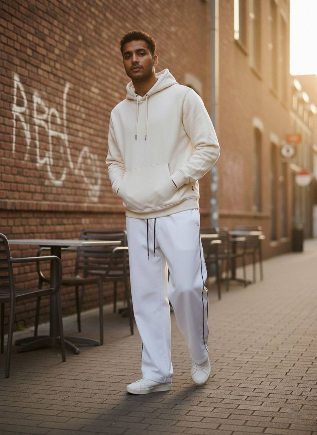 rk hub Solid Men White Track Pants - Image 4
