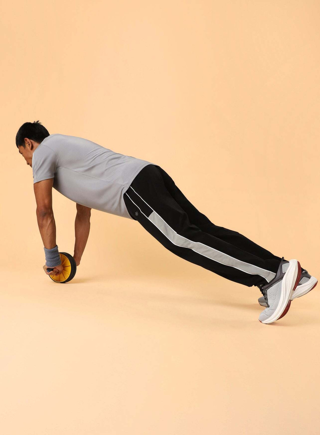 Image of Cult Striped Men Black Track Pants