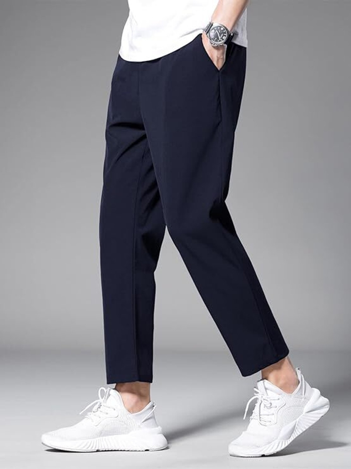 Image of RMGARMENTMK Printed Men Blue Track Pants